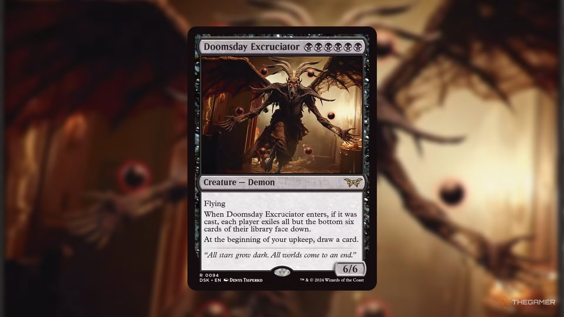 Dimir Excruciator con la carta Doomsday Excruciator.