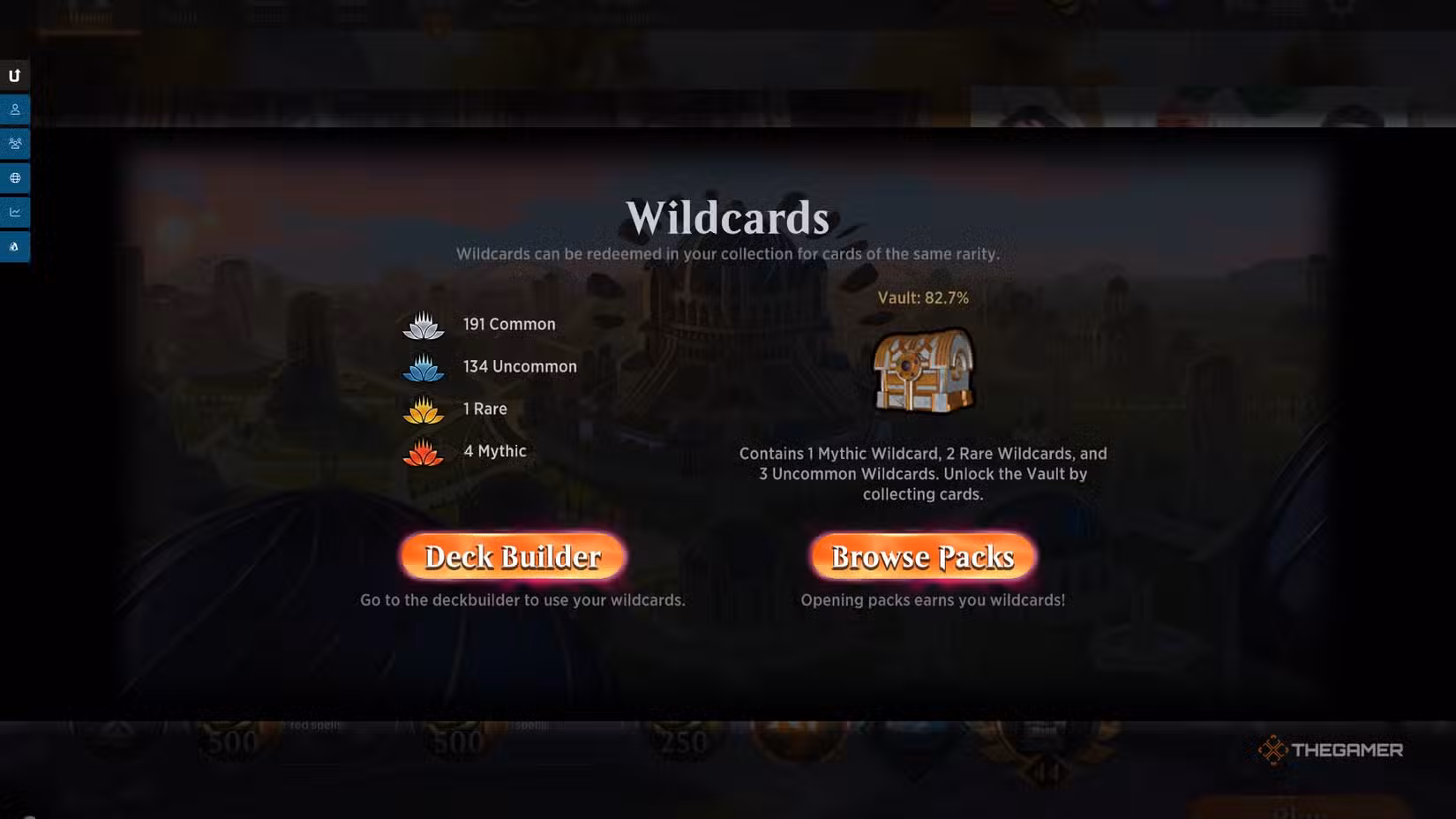 Vault delle Wildcards in MTG Arena