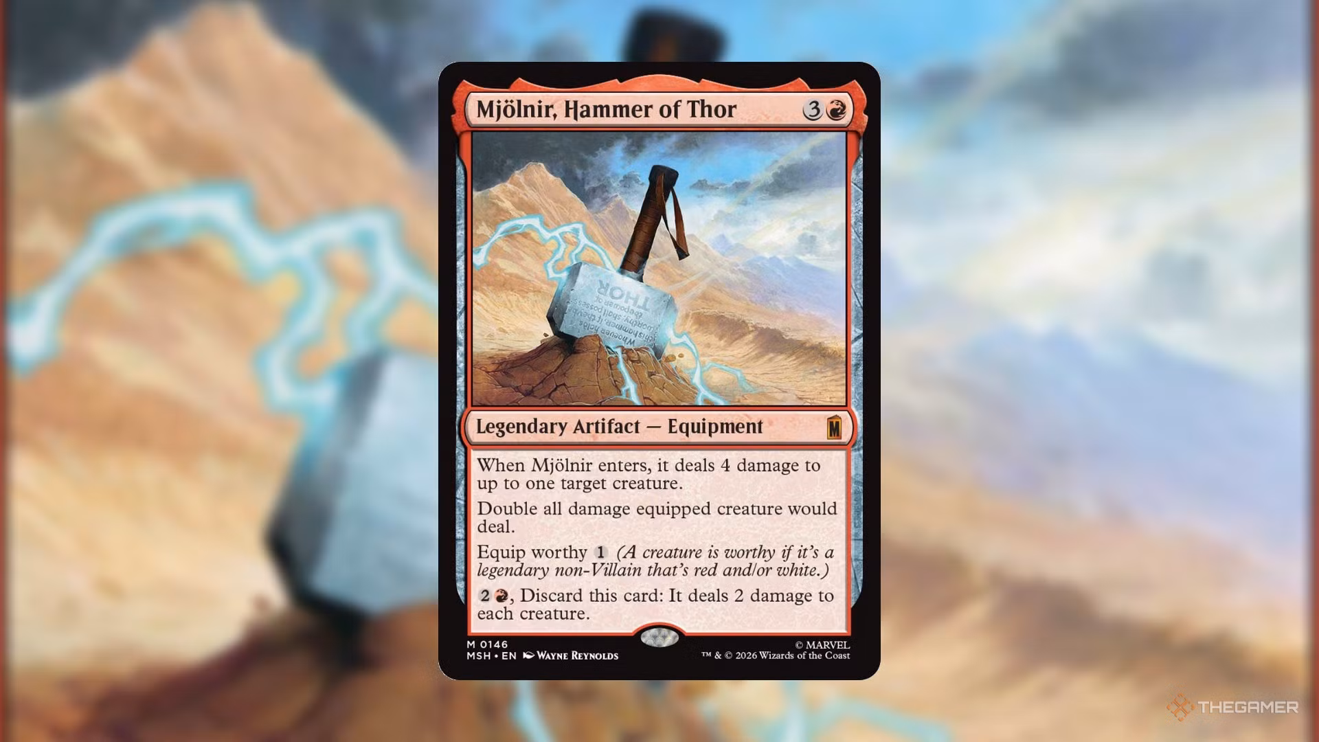 Carta Mjolnir, Hammer of Thor, meccanica Worthy