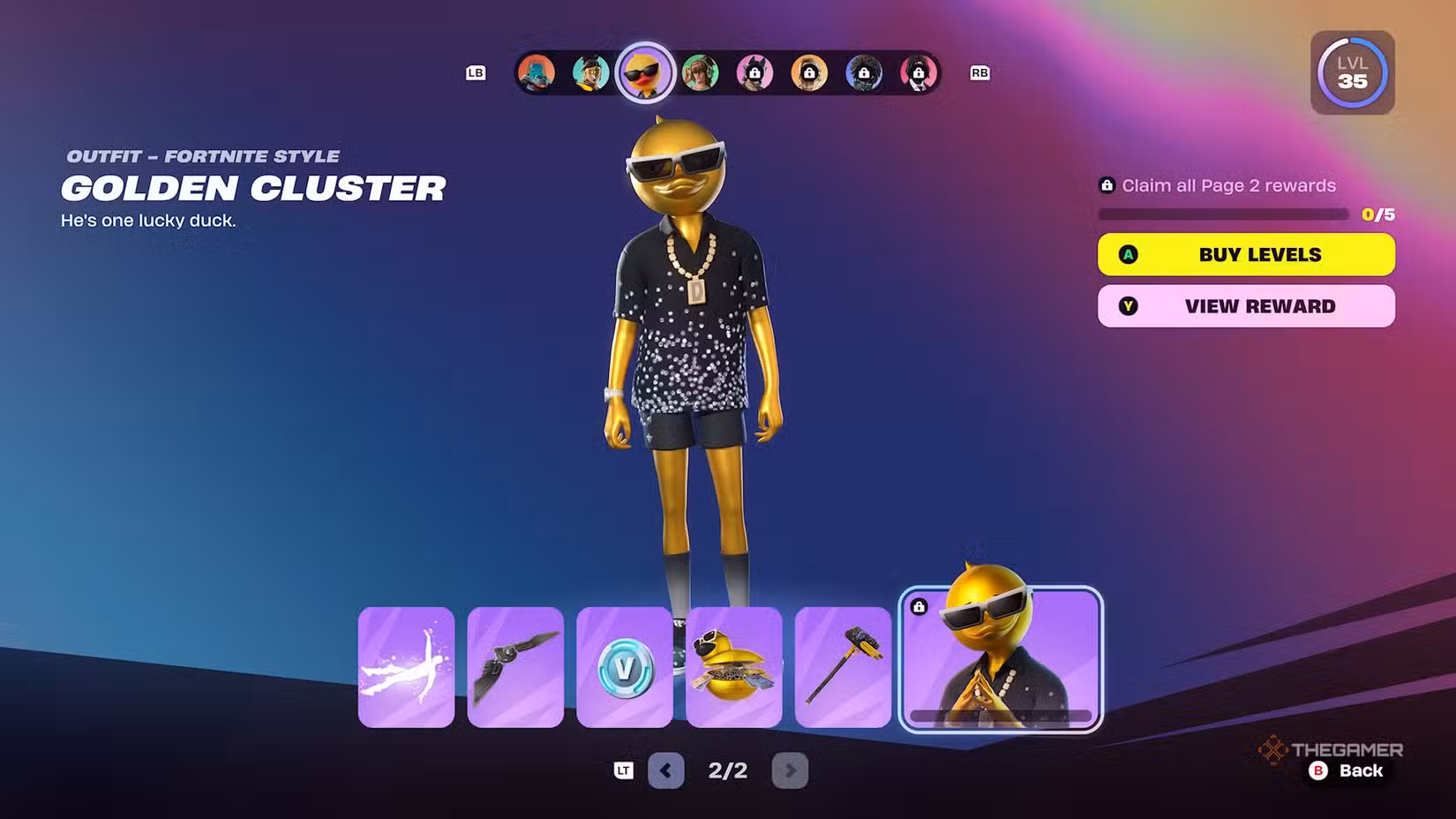 Outfit Cluster del Battle Pass