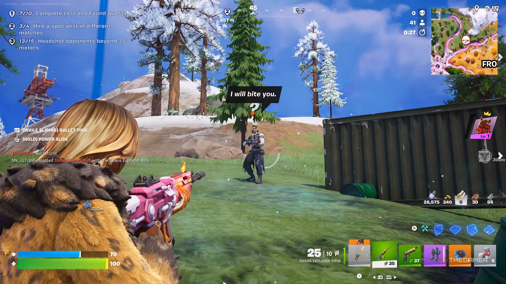 NPC Wolfe di Fortnite