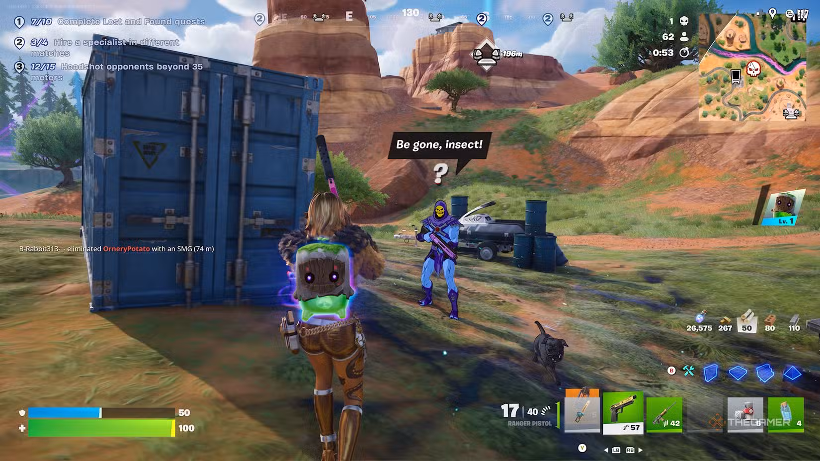 NPC Skeletor di Fortnite