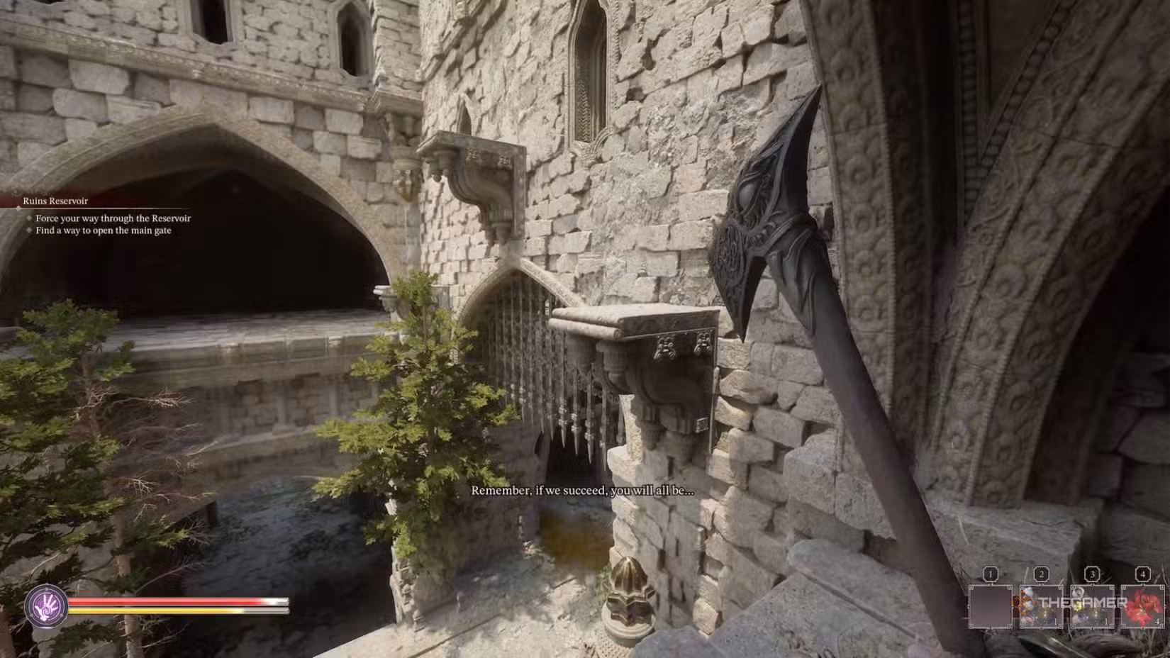 Cammino verso la seconda leva nella Forgotten Halls