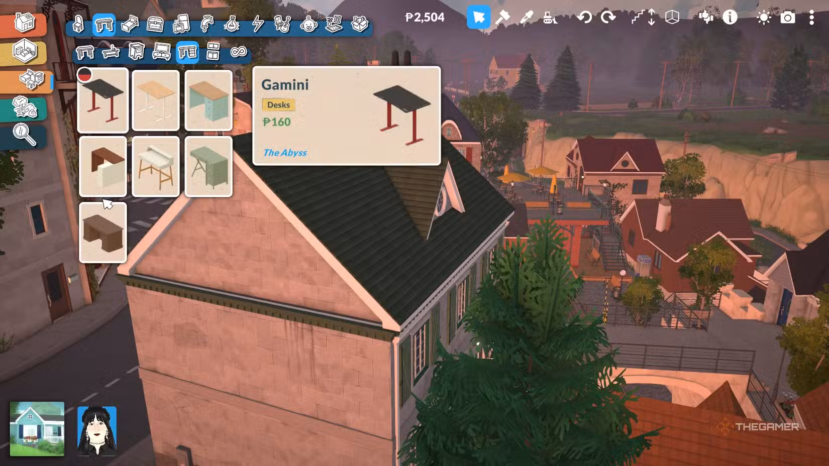Scrivania Gamini inclusa nel Technology Bundle del Community Center in Paralives