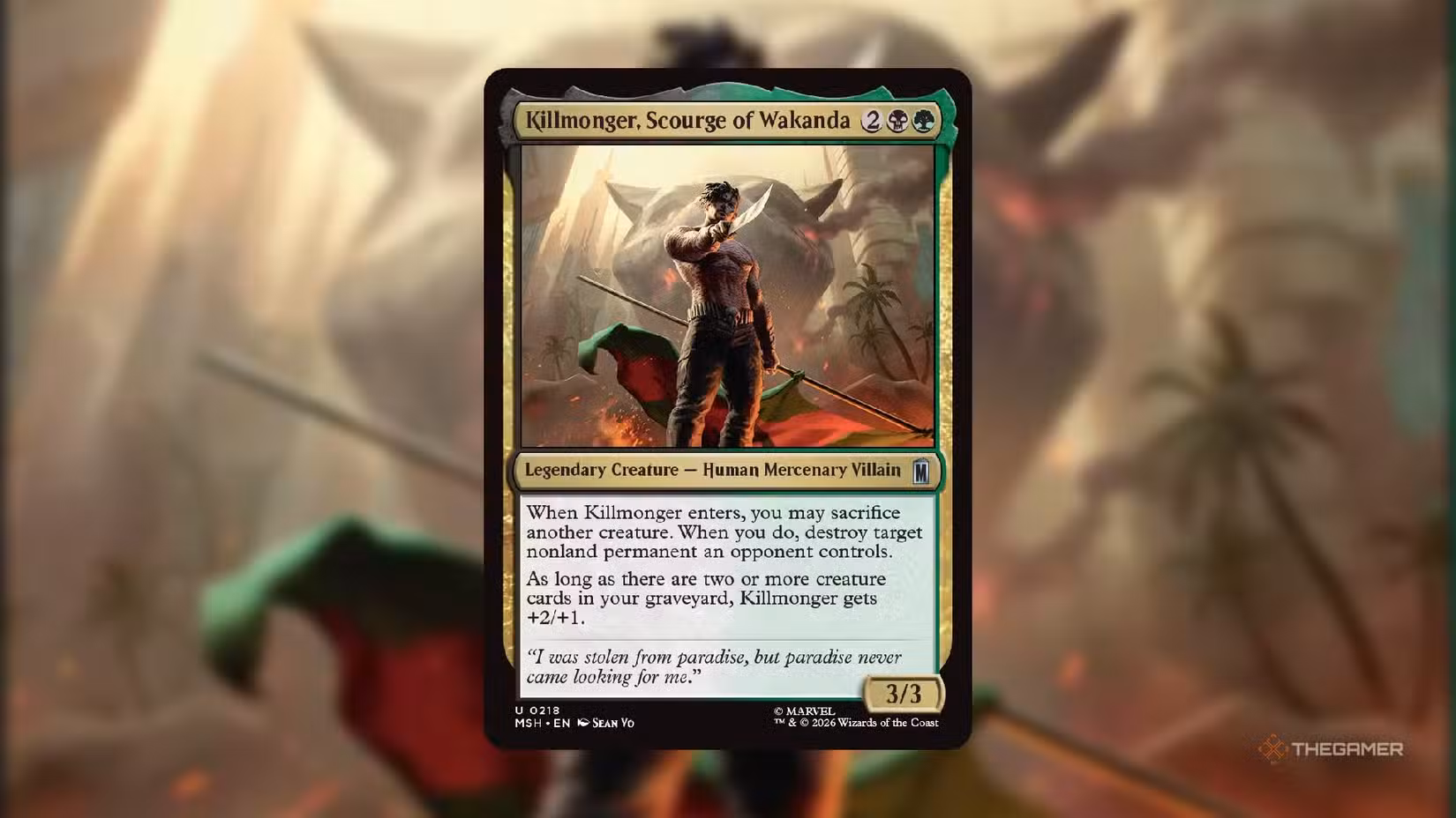 Carta Killmonger, Scourge of Wakanda, Marvel Super Heroes