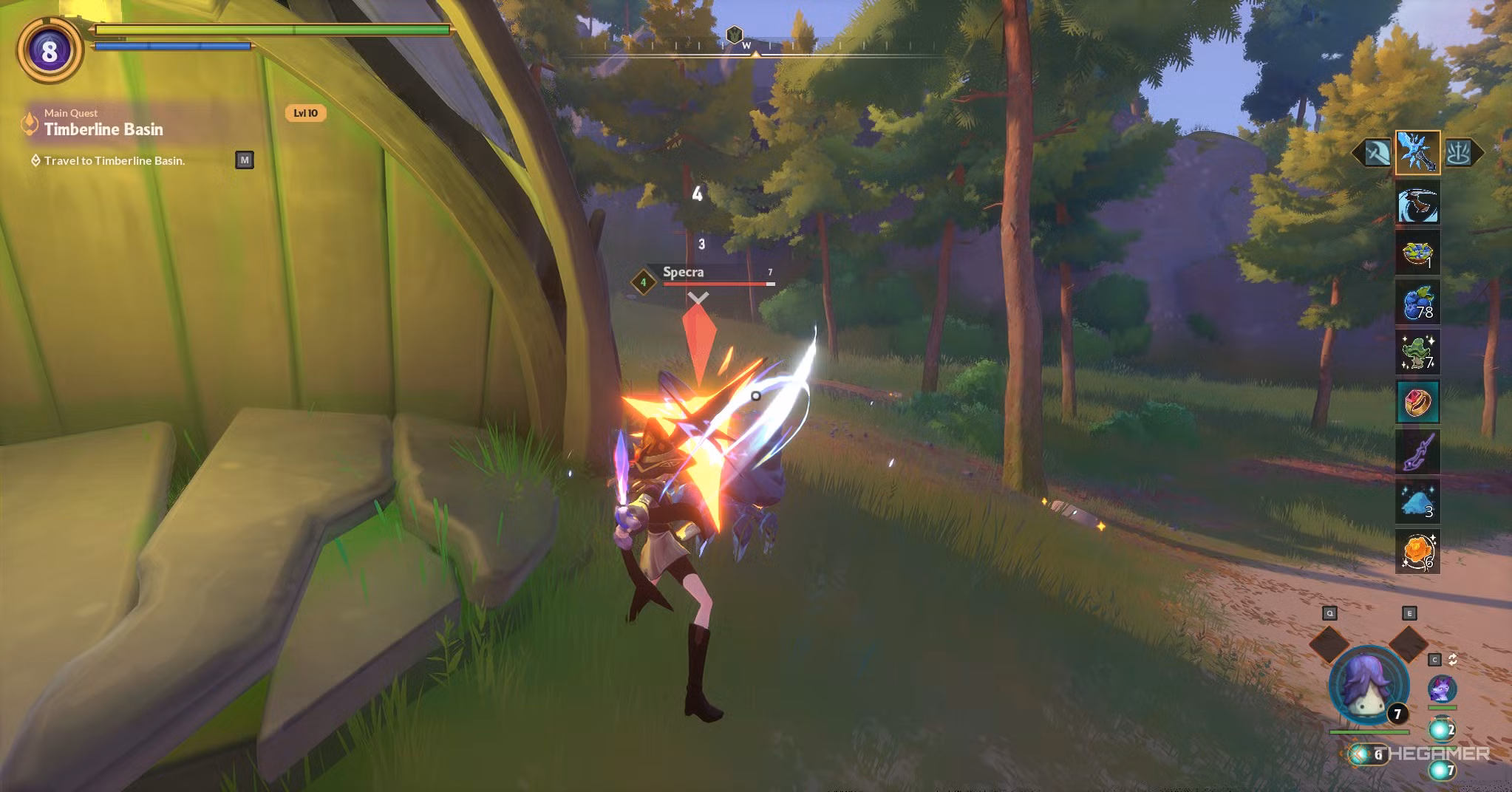 Combattimento contro un nemico in Witchspire