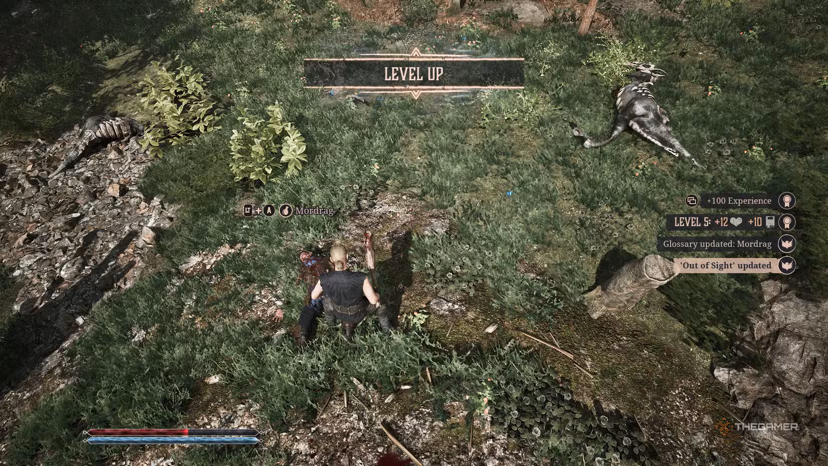 Corpo di Mordrag saccheggiato in Gothic 1 Remake