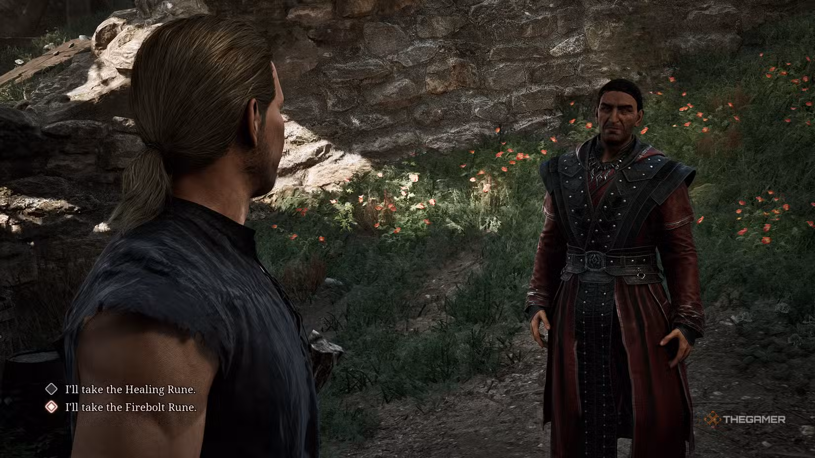 Apprendimento della rune Firebolt in Gothic 1 Remake