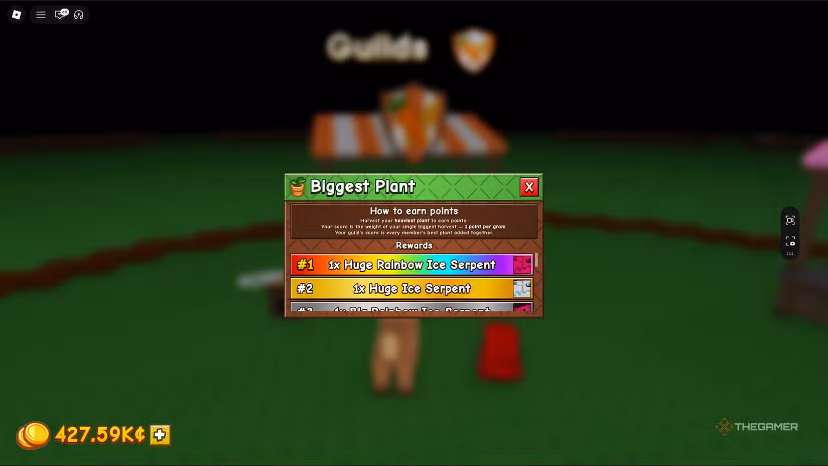 Tabella delle ricompense delle gilde in Grow a Garden 2 su Roblox