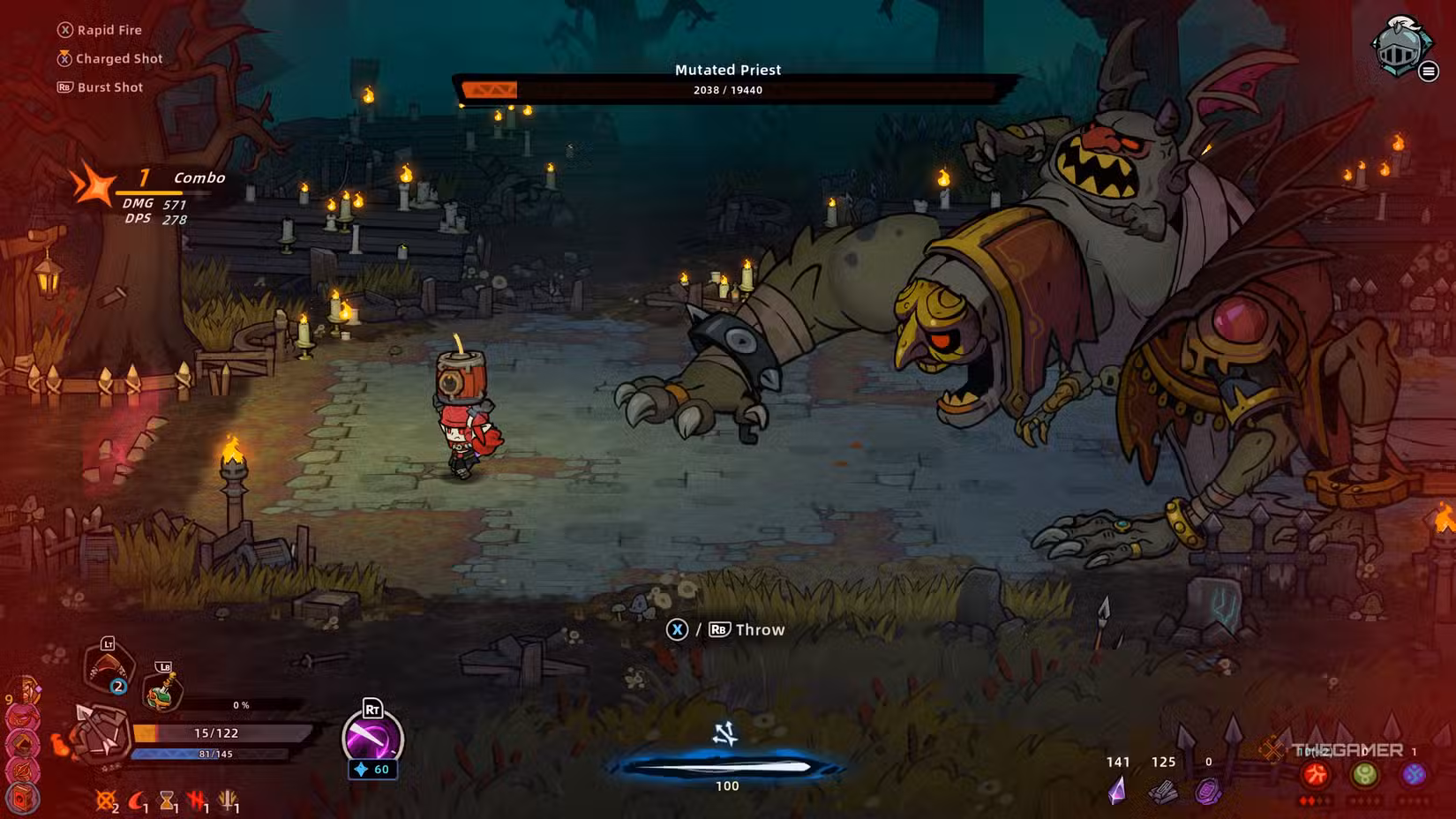 Ricompense ottenute sconfiggendo il Mutated Priest in Lost Castle 2