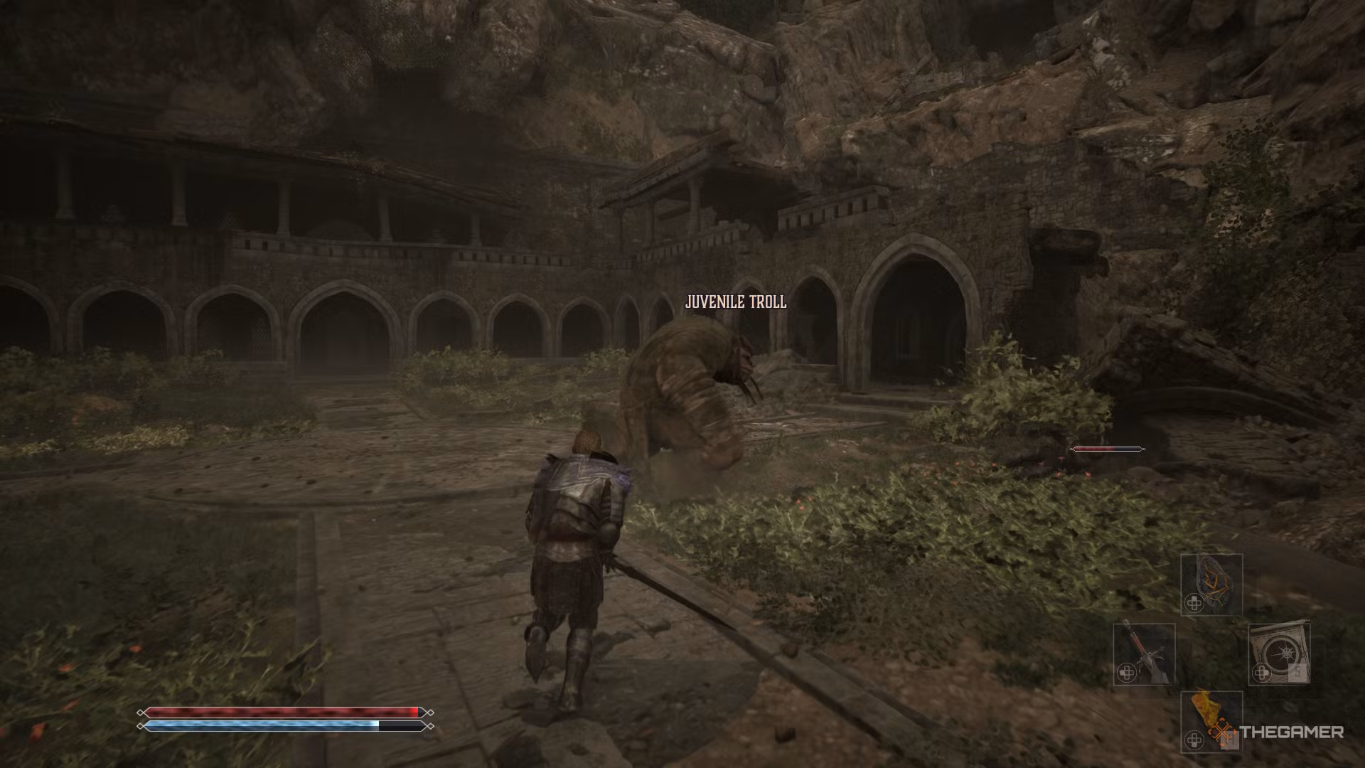 Juvenile Troll in arena di combattimento