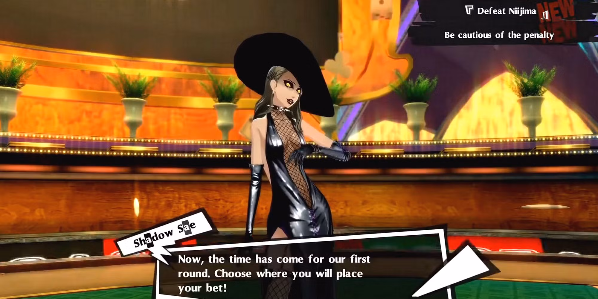Shadow Niijima spiega le regole della prima fase della battaglia