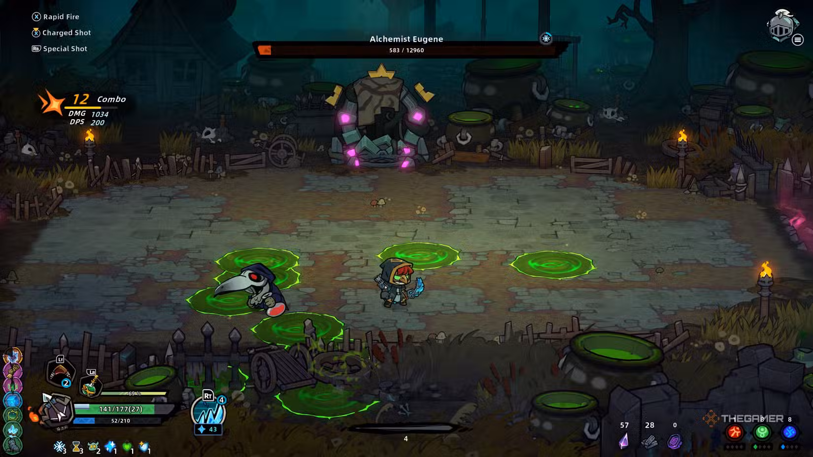 Sconfiggimento di Alchemist Eugene in Lost Castle 2