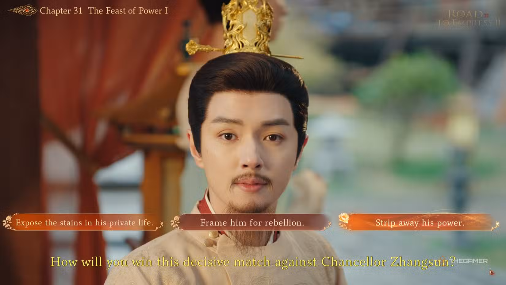 Decisione su come trattare il cancelliere Zhangsun nella Feast of Power
