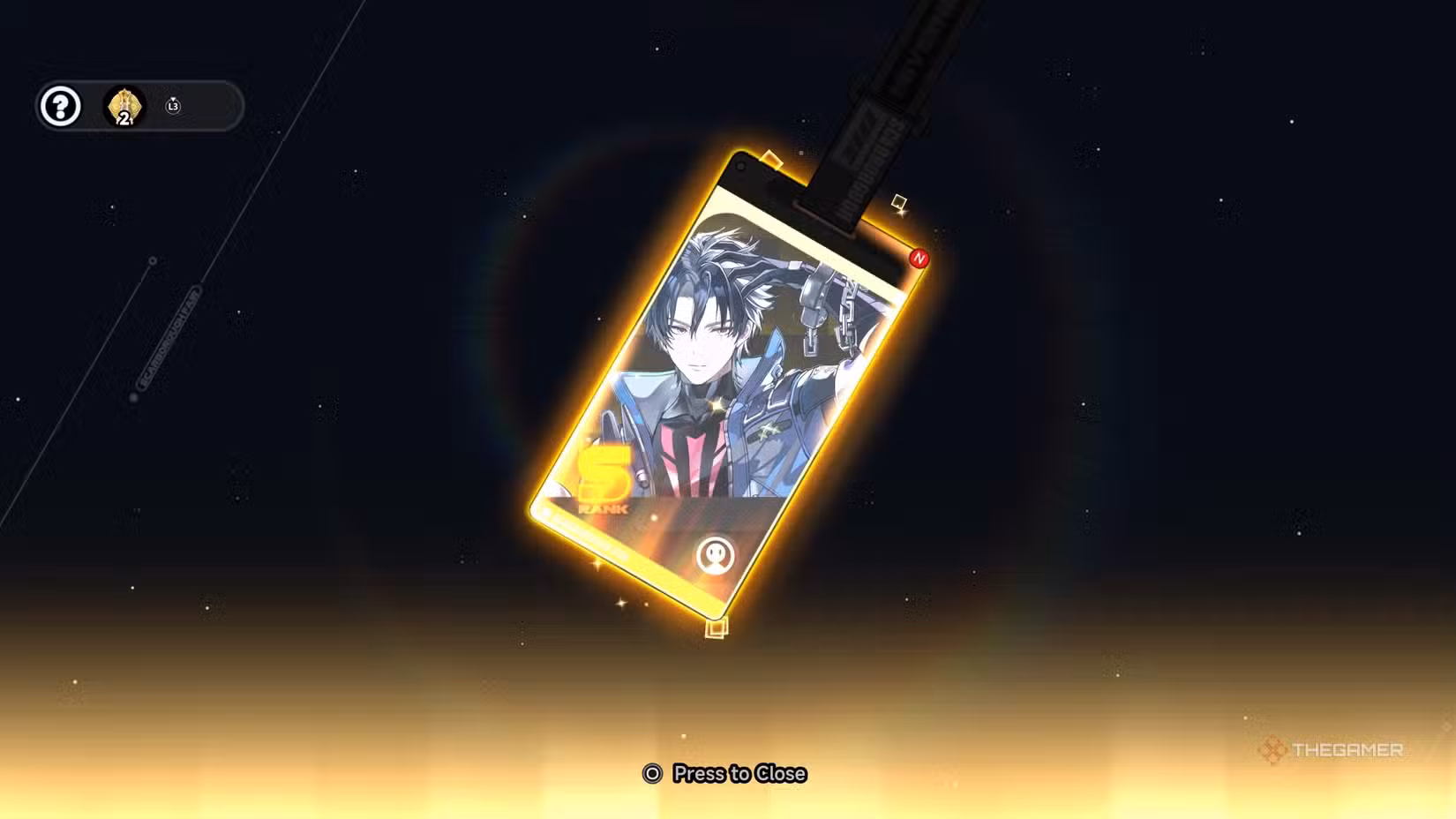 Lanyard di Chaos visualizzato nel gacha