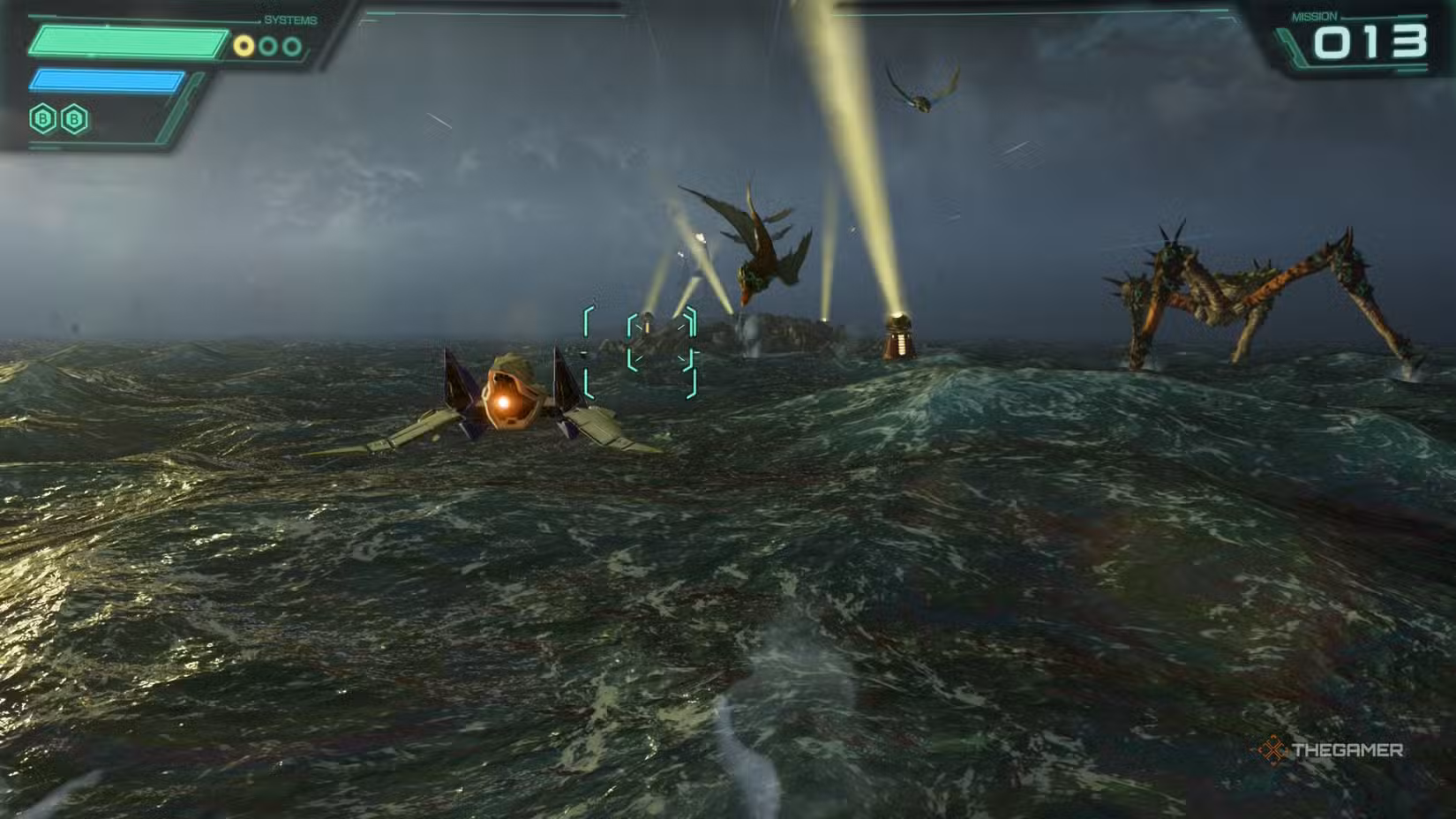 volo verso i riflettori su Zoness in Star Fox