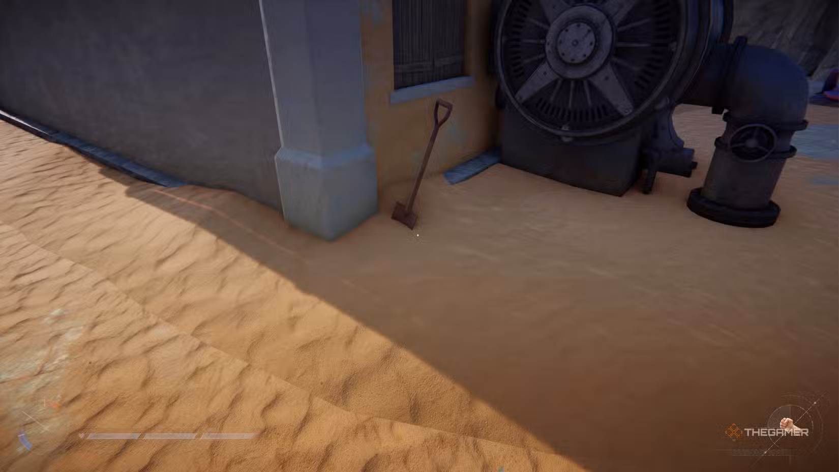 Pala scoperta nella sabbia di Sand: Raiders Of Sophie