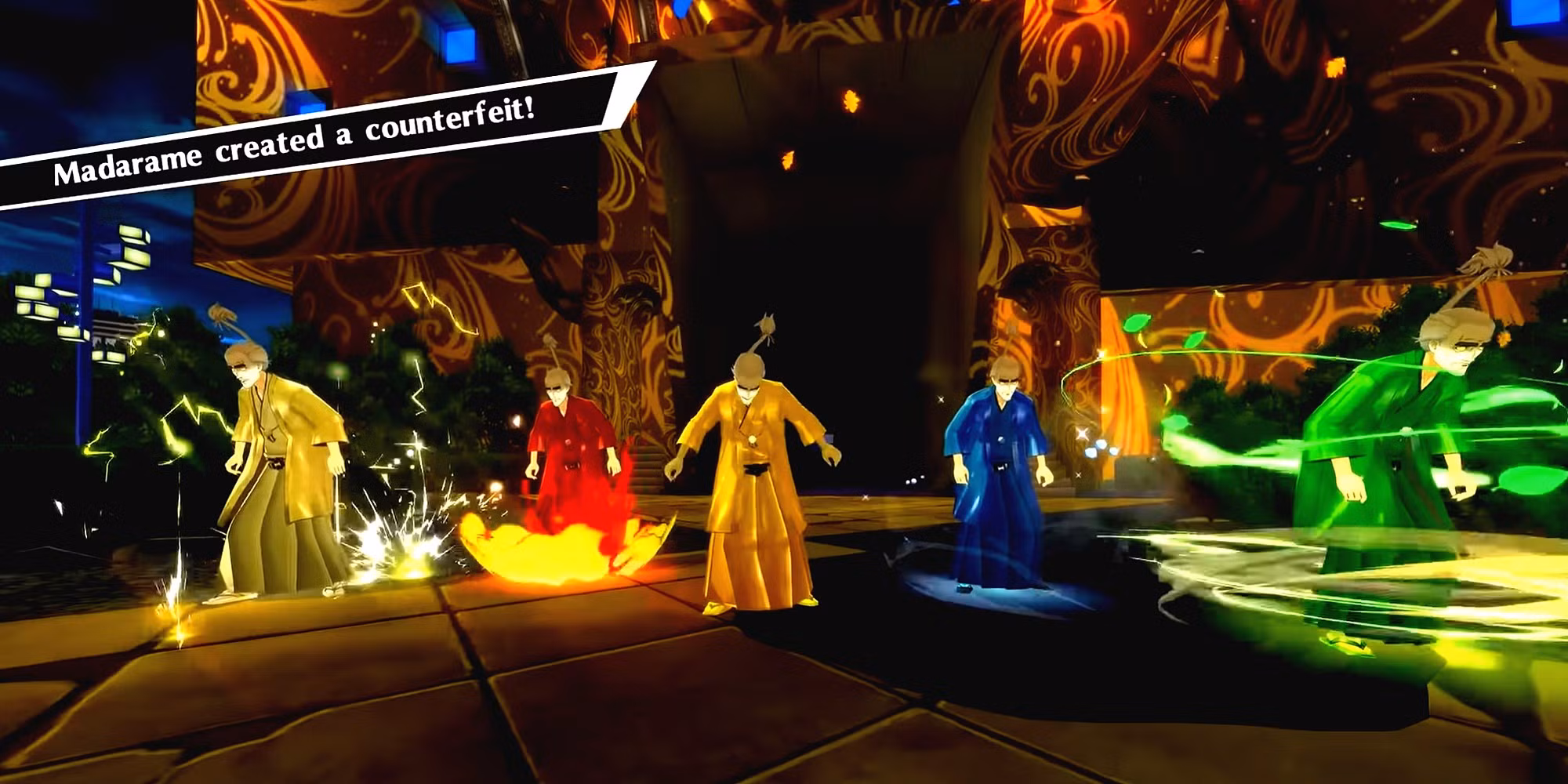 Madarame e i suoi cloni contraffatti nella lotta finale di Persona 5 Royal