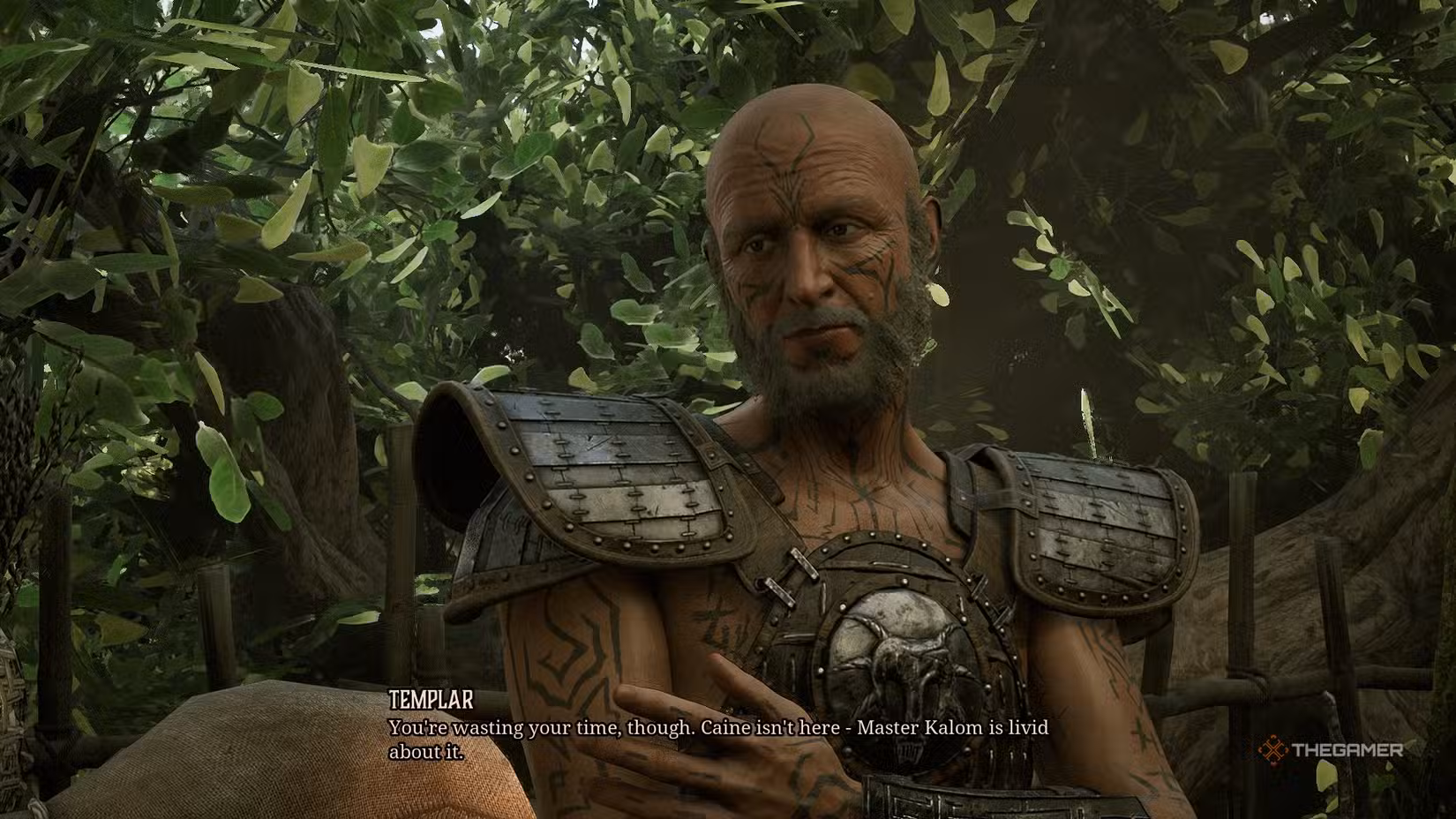 Dialogo con il Templare a Swamp Camp in Gothic 1 Remake