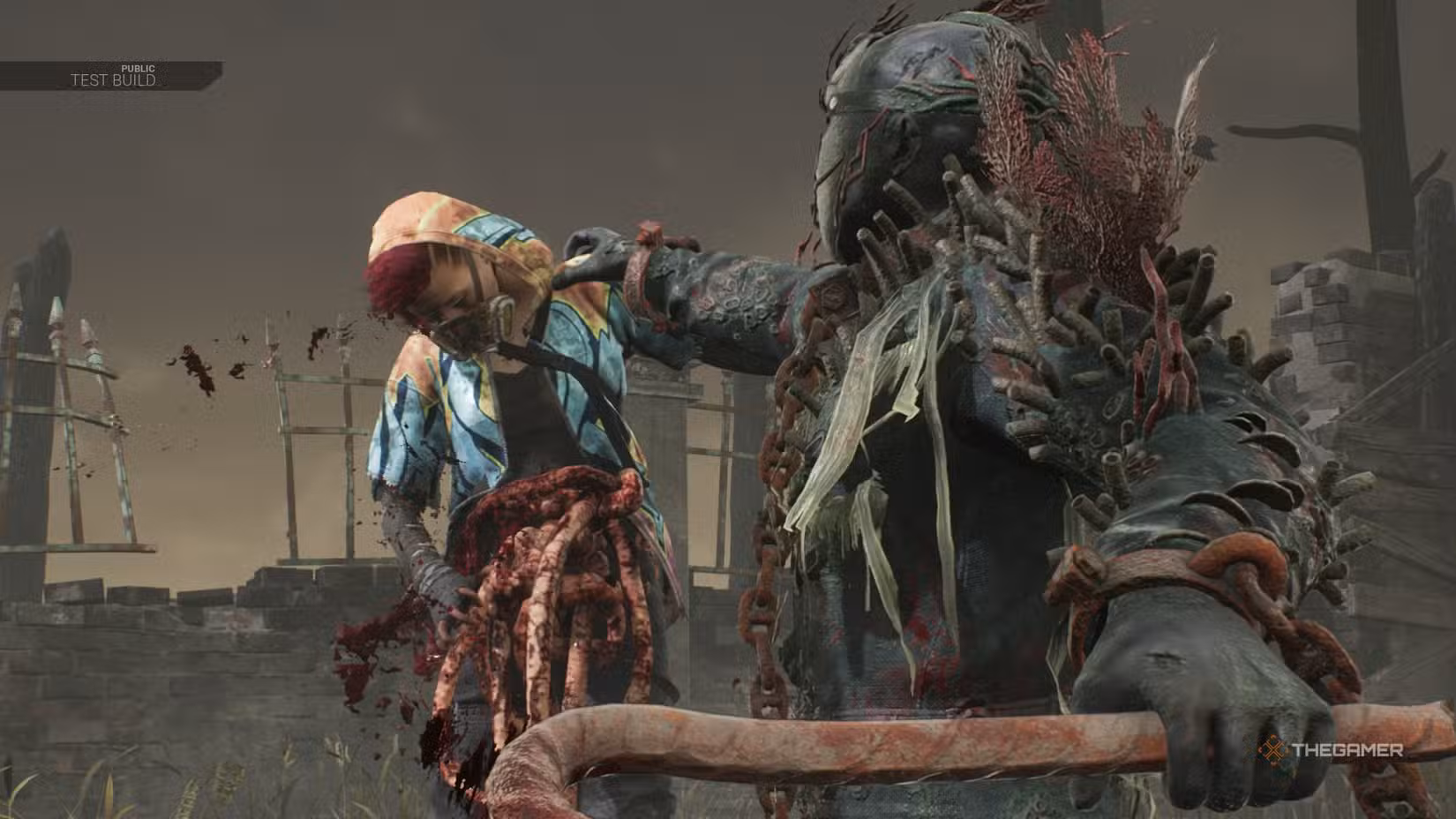 Jason ‘The Slasher’ in azione su Dead By Daylight, con la lama che trafigge Nea