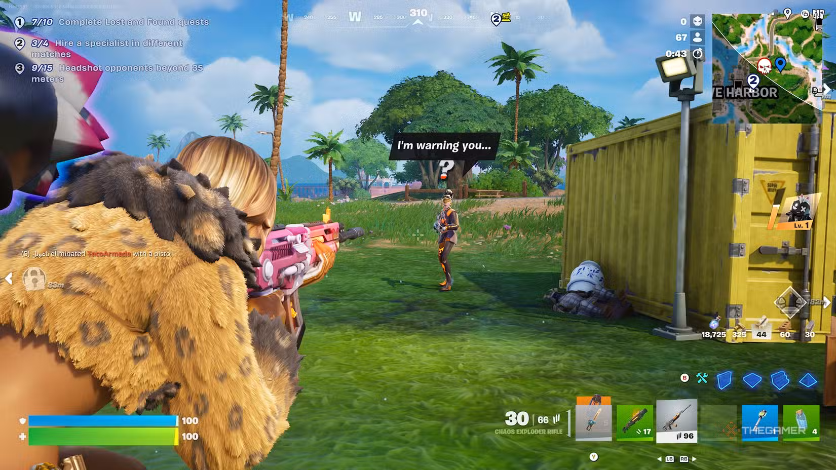 NPC Voidblade di Fortnite