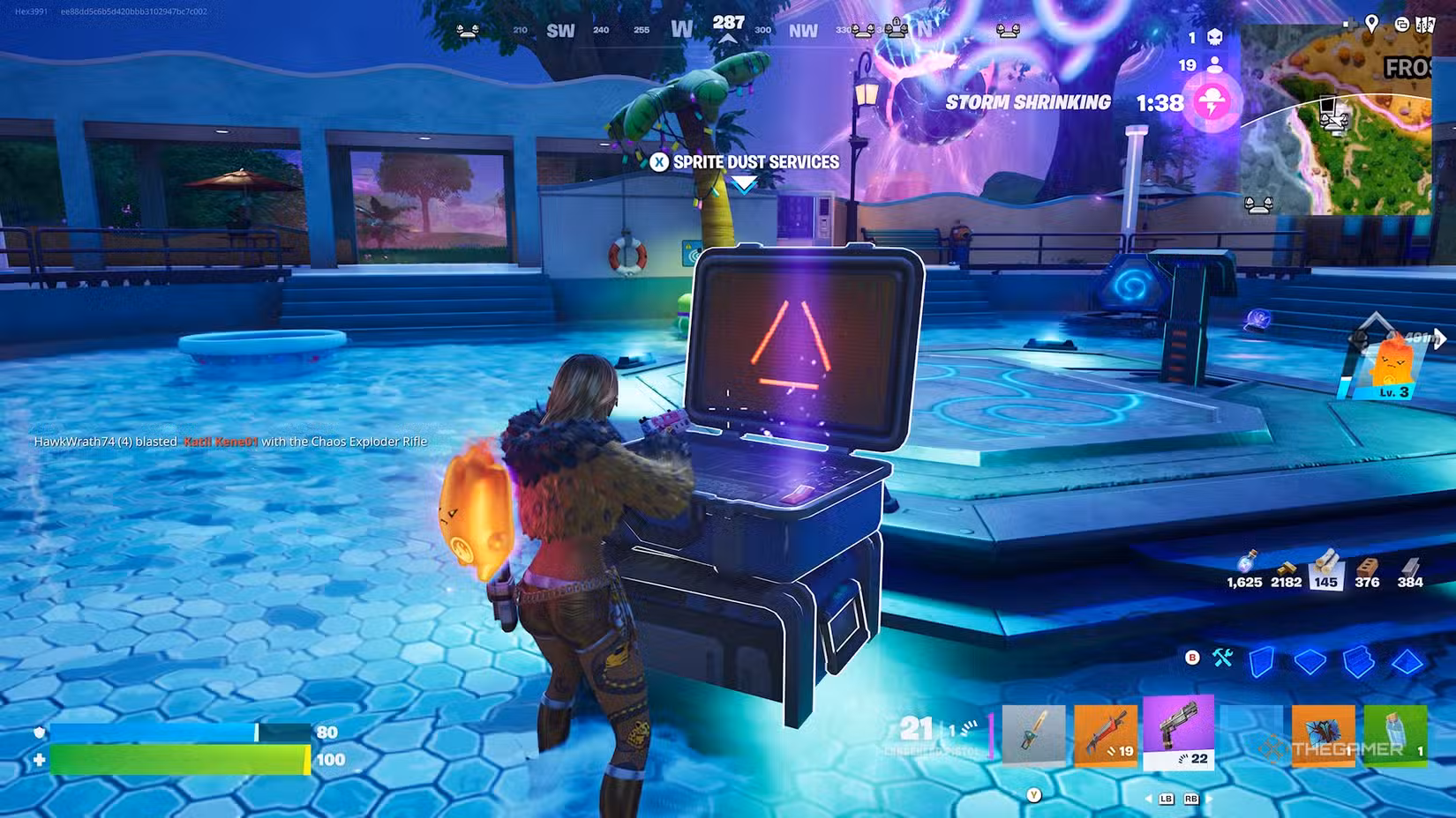 Interfaccia dei Sprite Station in Fortnite