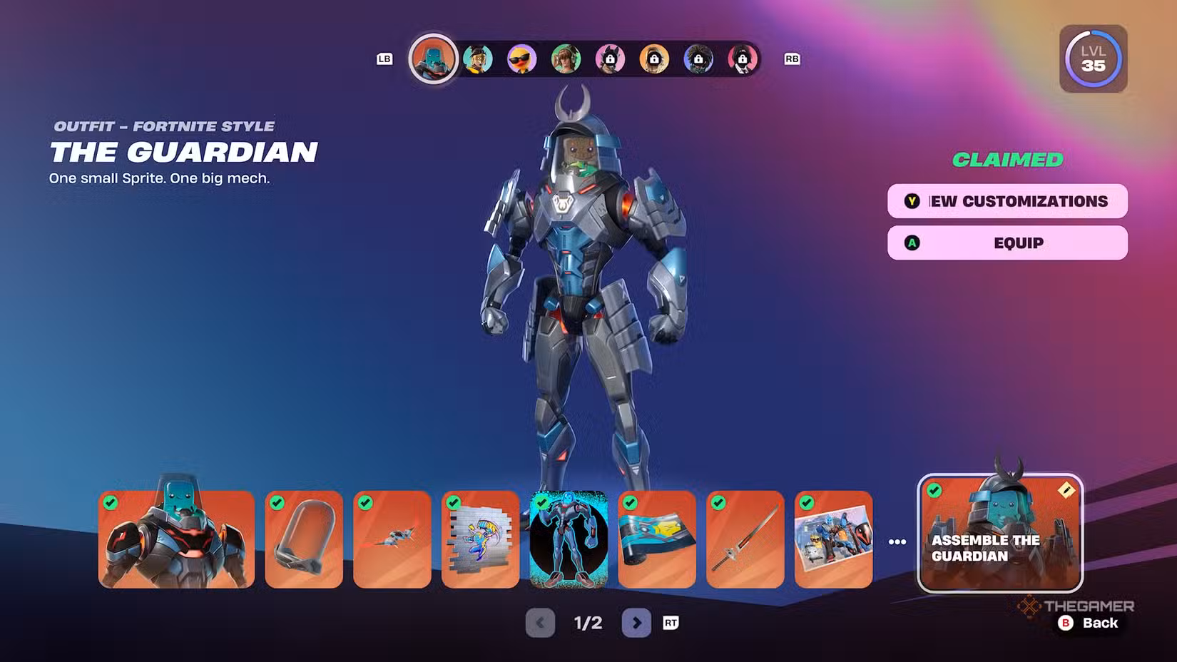 Outfit The Guardian del Battle Pass
