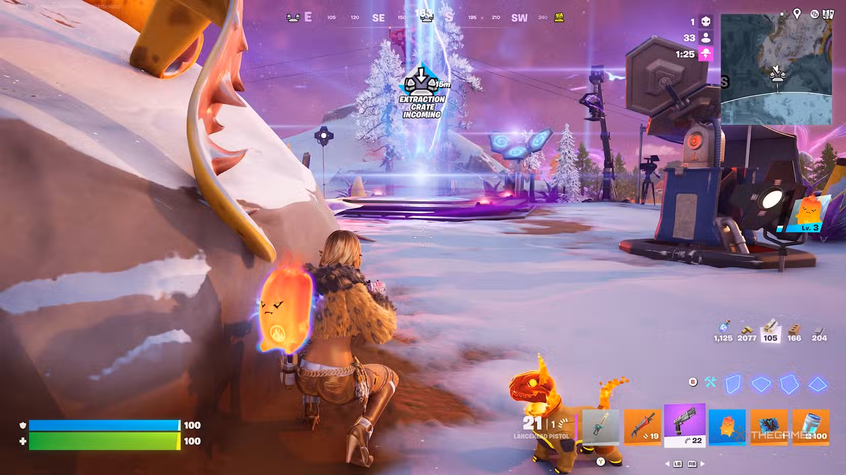 Sprite di Fortnite in attesa di estrazione