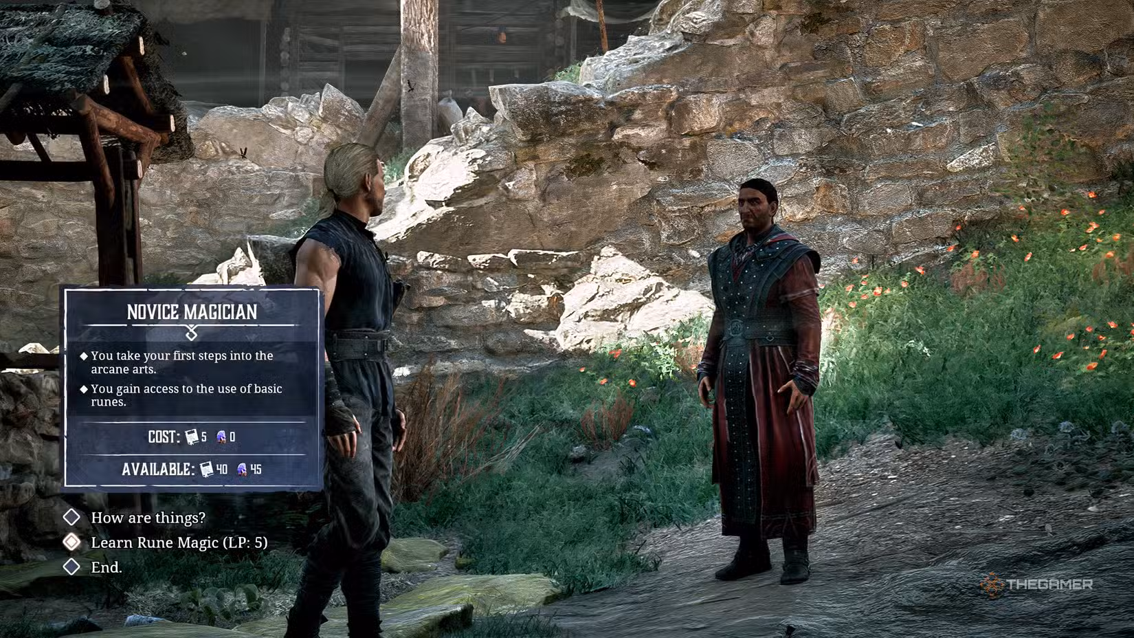 Torrez offre l'addestramento alle rune in Gothic 1 Remake