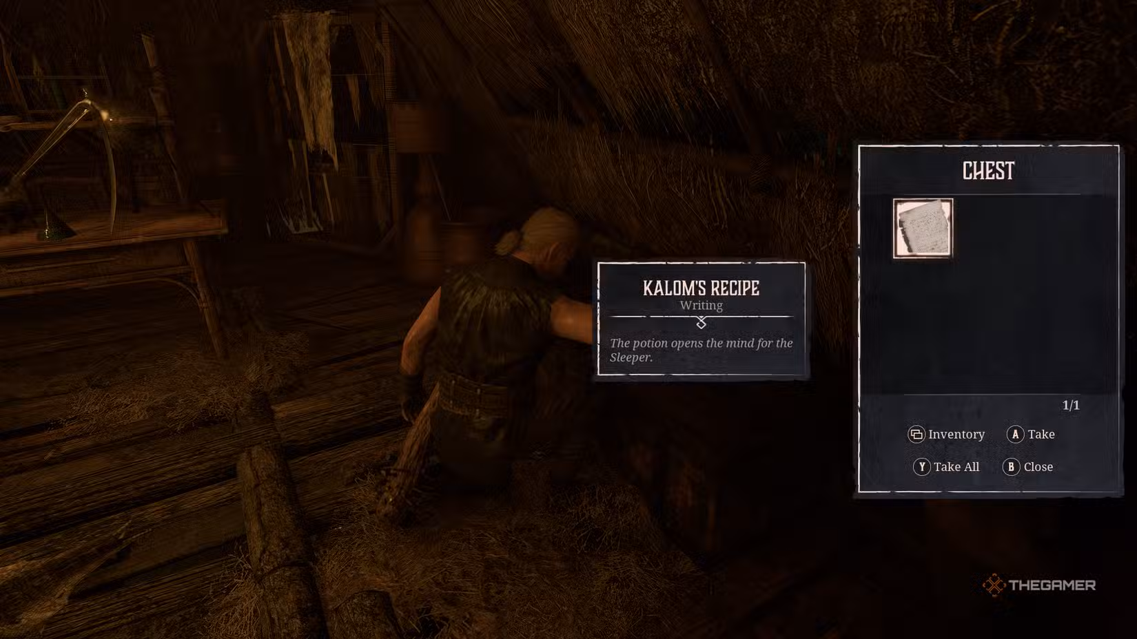 Ricetta di Kalom nel laboratorio di Gothic 1 Remake