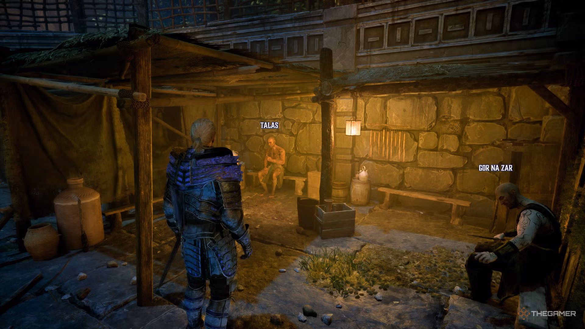 Incontro con Talas fuori dal tempio nel gioco Gothic 1 Remake