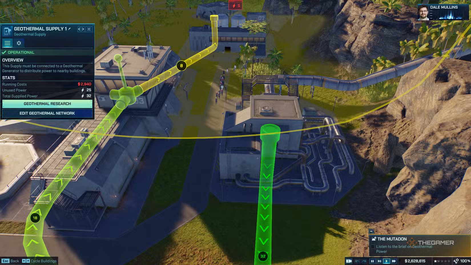Sistema di energia geotermica in Jurassic World Evolution 3