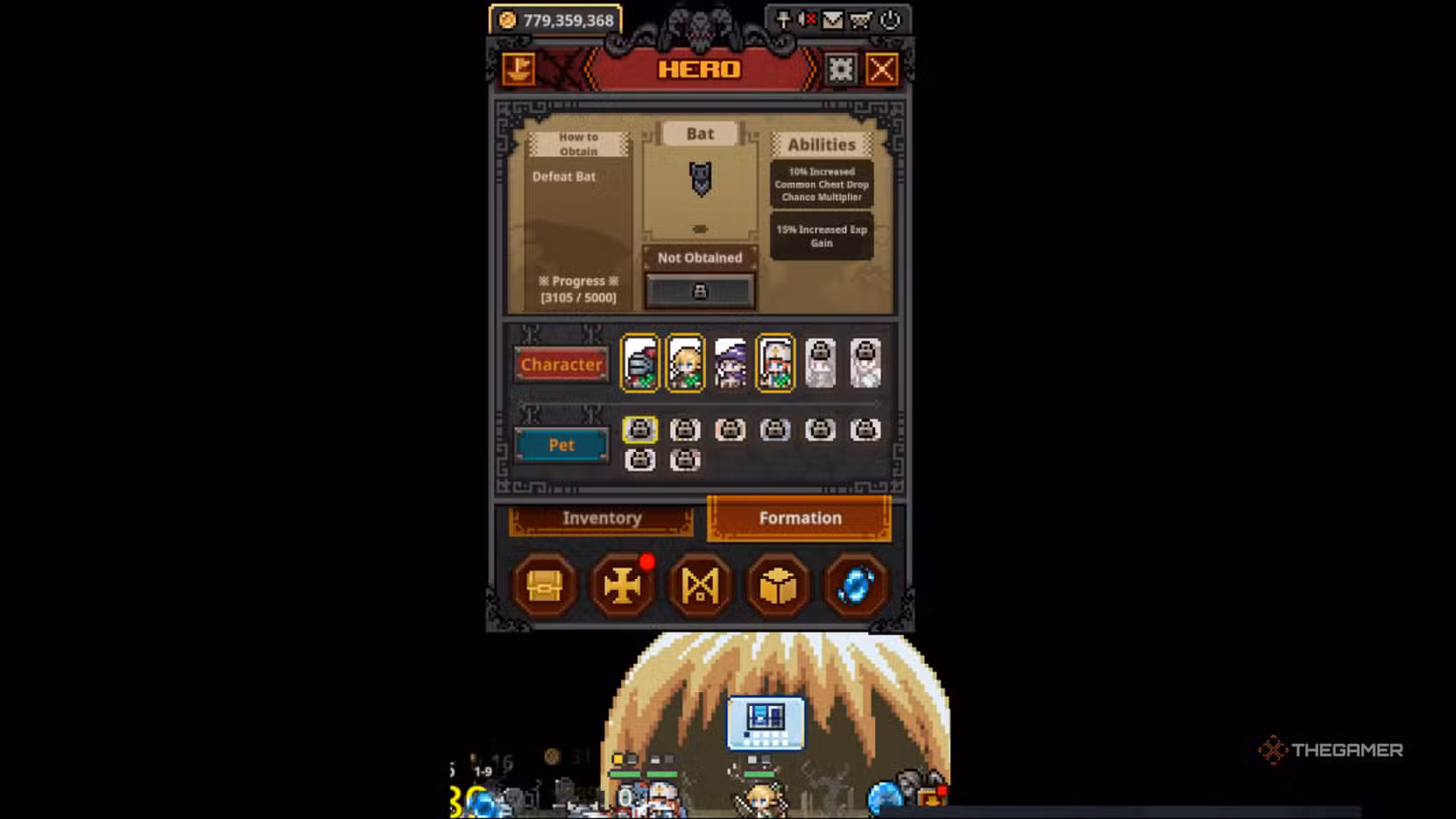 Gameplay di Task Bar Hero con i pet