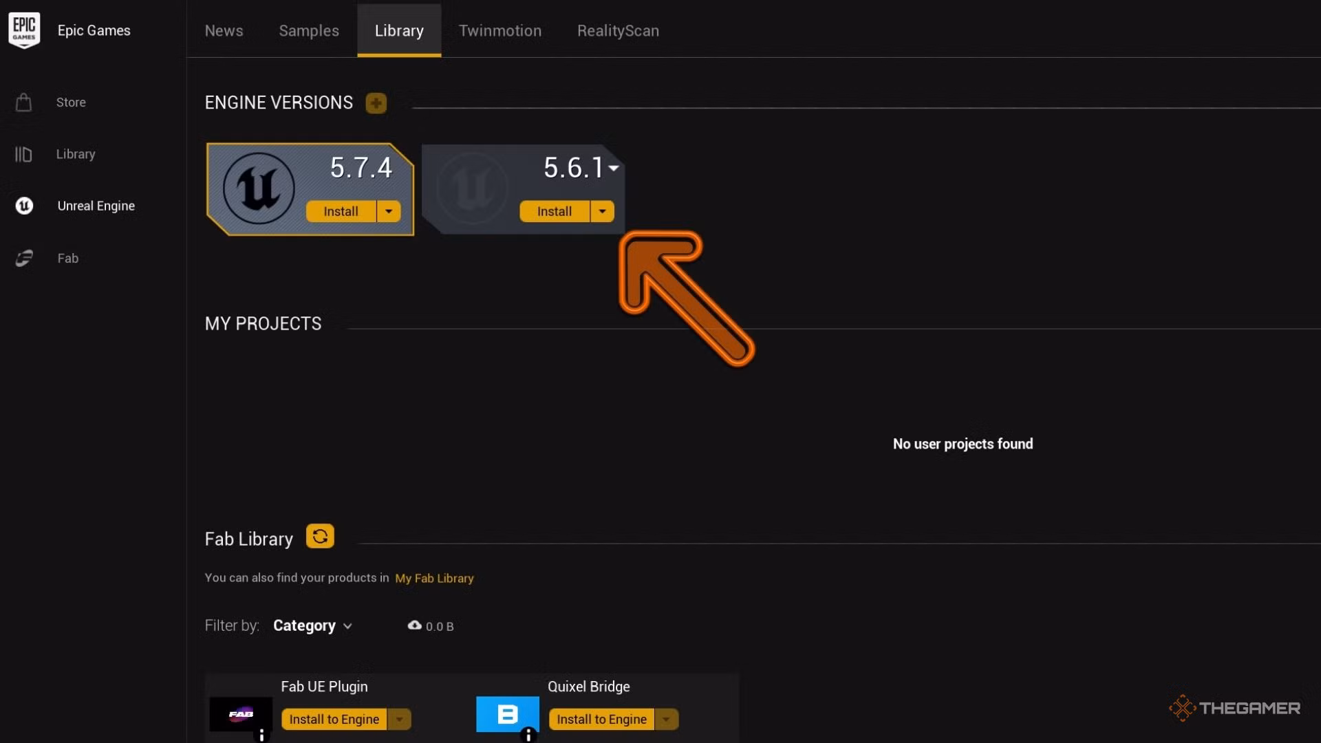 Schermata di download di Unreal Engine per il mod kit di Meccha Chameleon