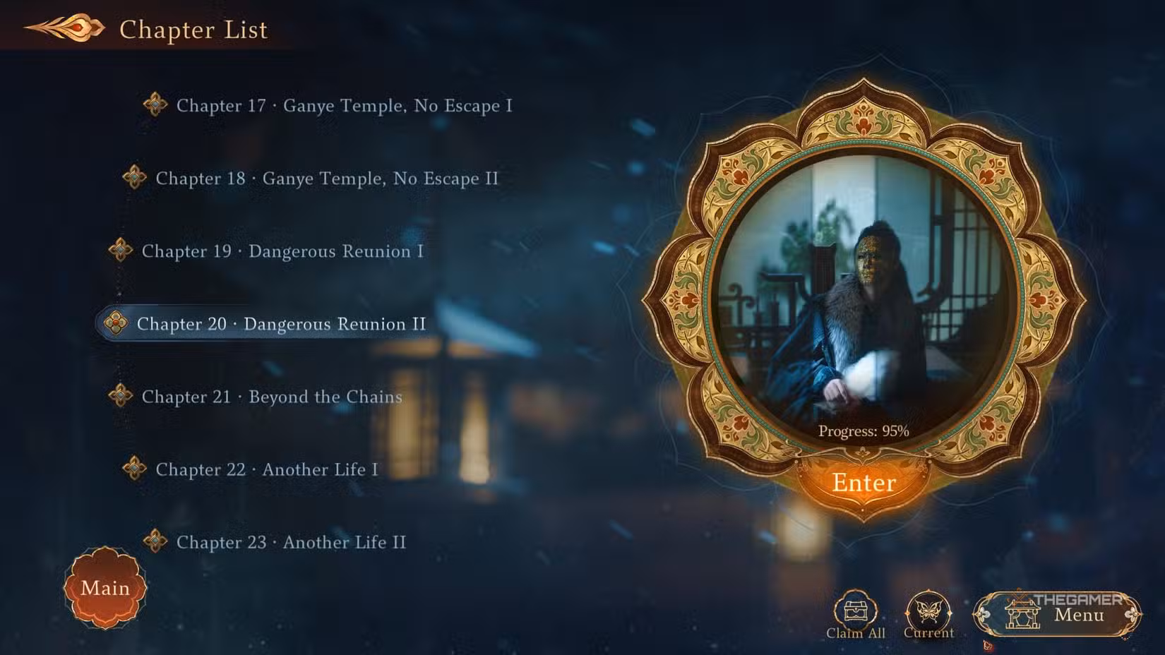 Elenco dei capitoli secondari in Road to Empress 2