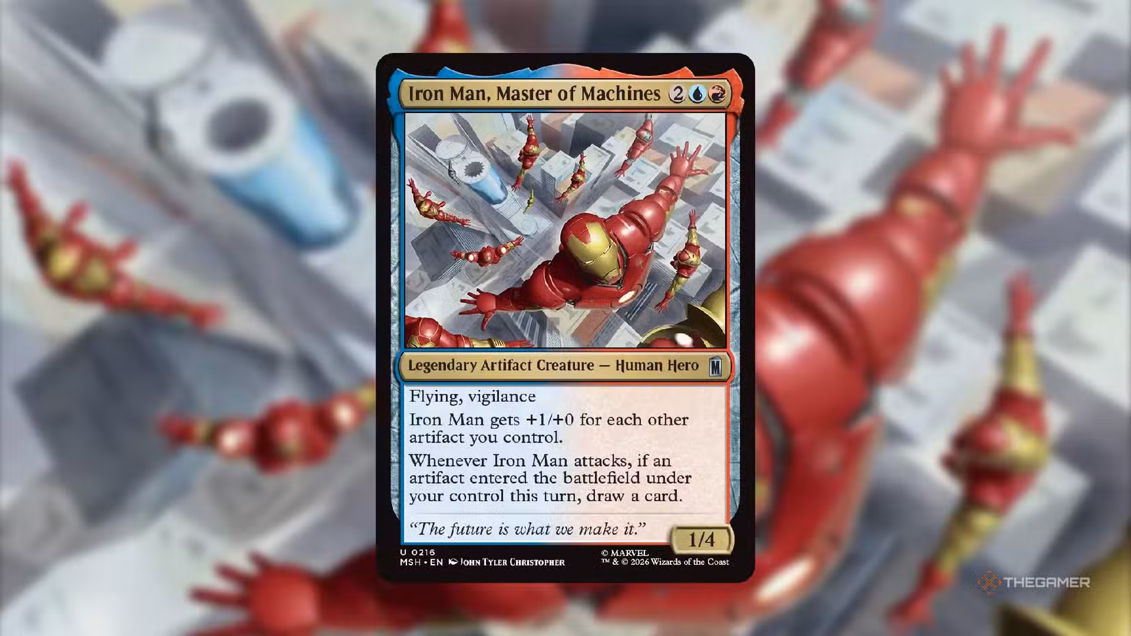 Carta Iron Man, Master of Machines, Marvel Super Heroes