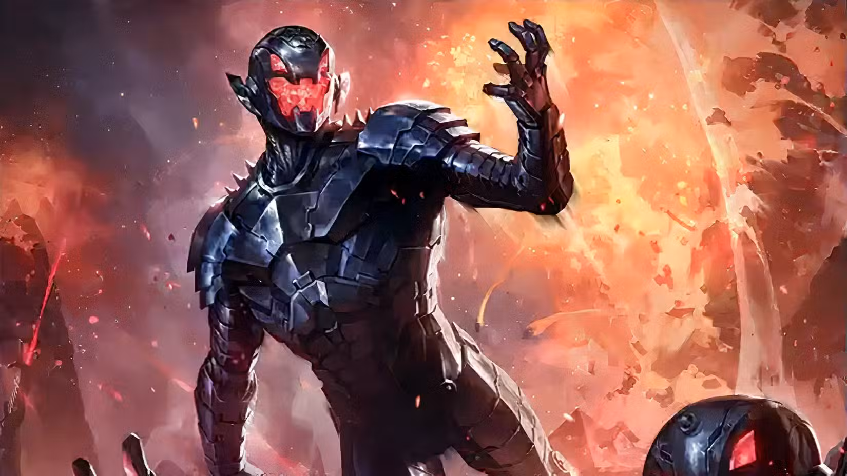Illustrazione di Ultron per il set Marvel Super Heroes di MTG