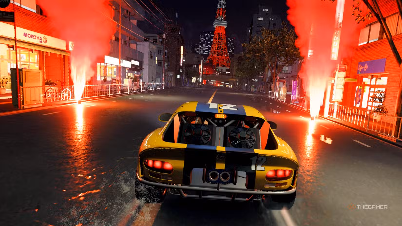 Guida di un'auto in Forza Horizon 6 senza motion blur