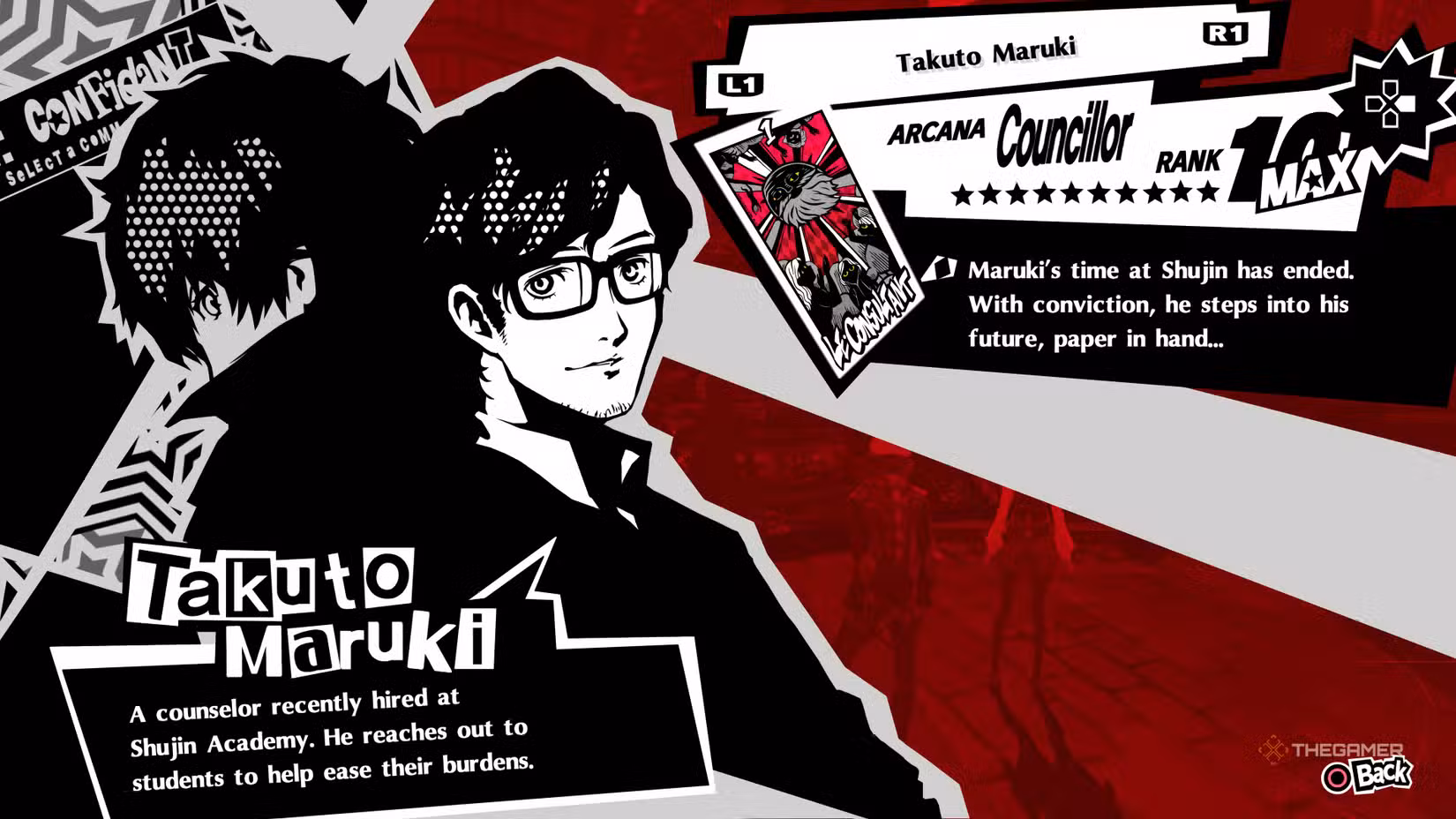Confidant Takuto Maruki in Persona 5 Royal