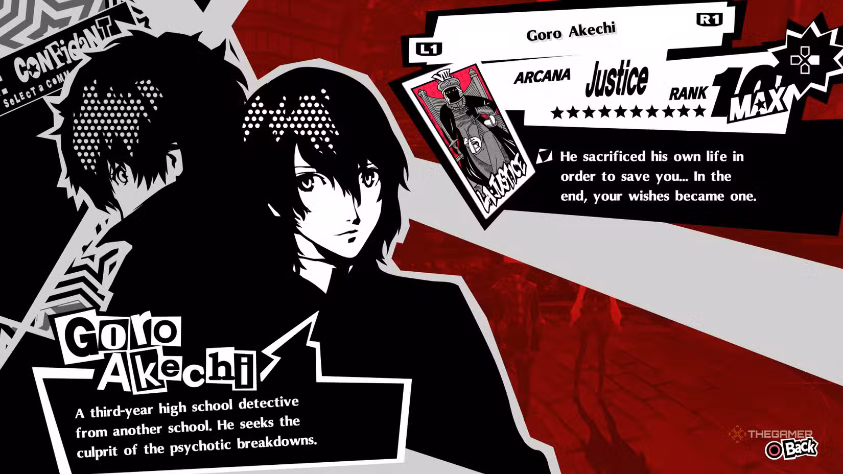 Confidant Goro Akechi in Persona 5 Royal