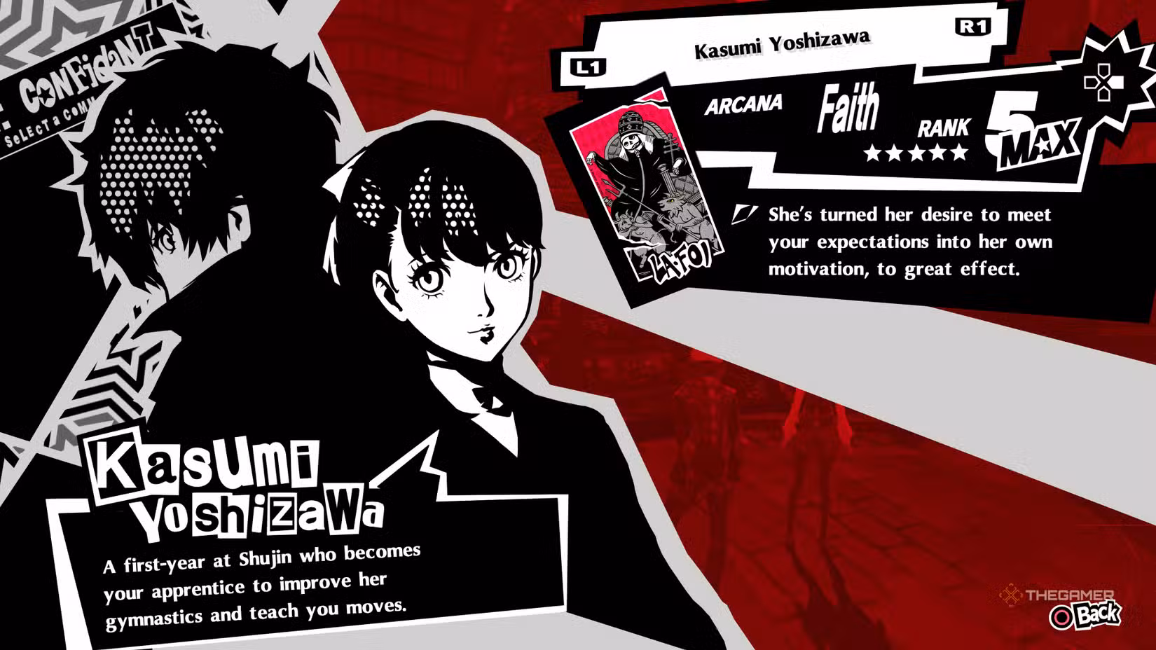 Confidant Kasumi Yoshizawa in Persona 5 Royal
