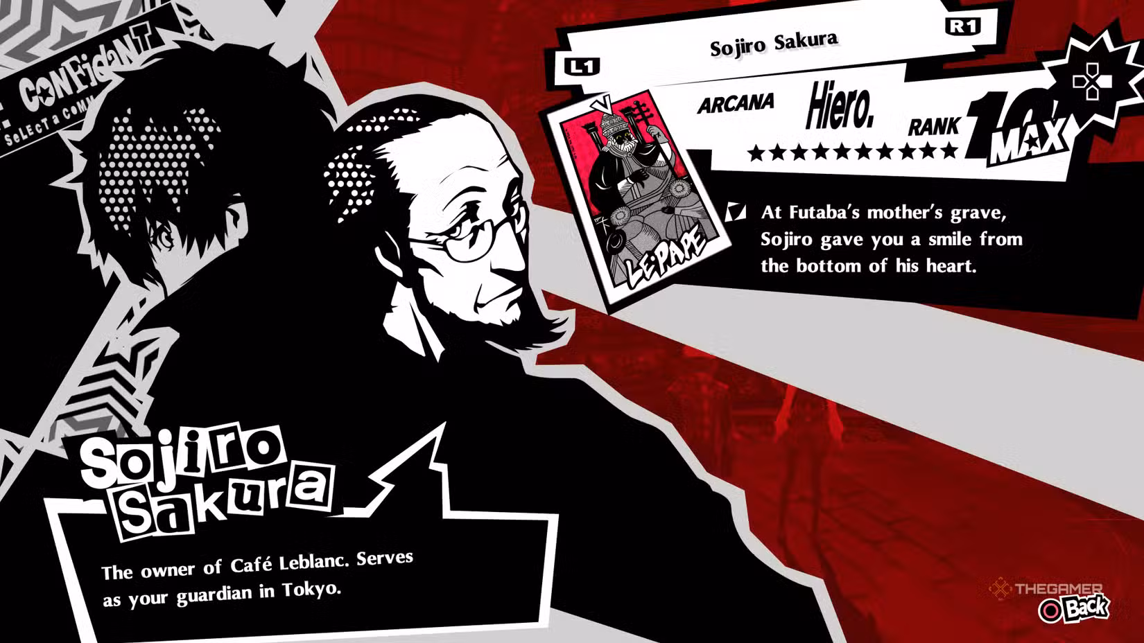 Confidant Sojiro Sakura in Persona 5 Royal