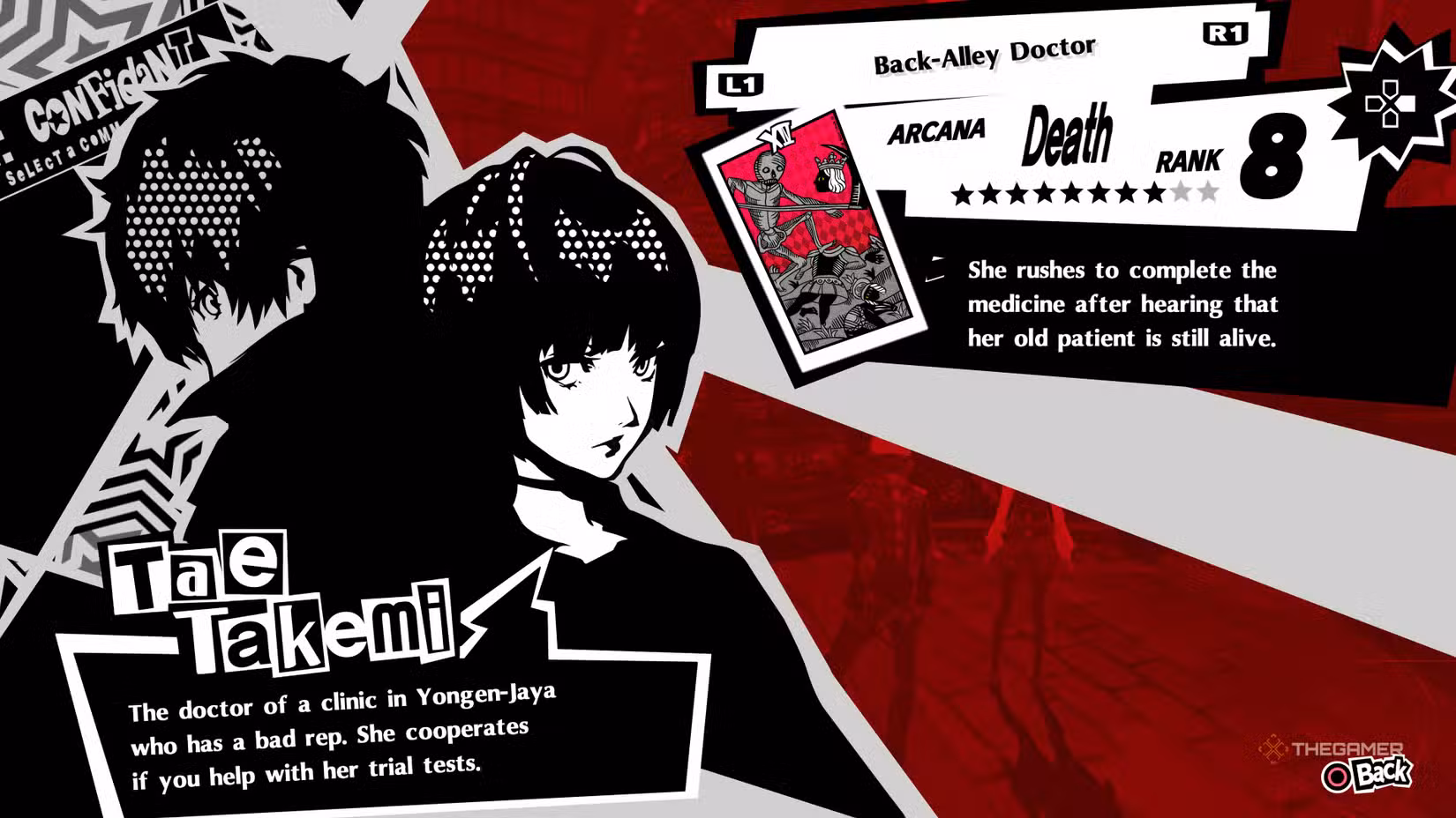 Confidant Tae Takemi in Persona 5 Royal
