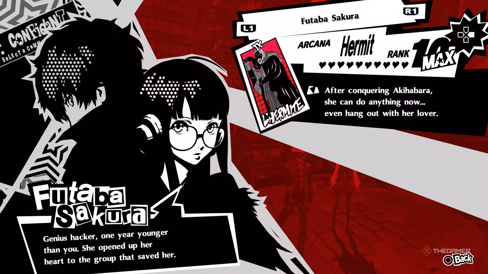 Confidant Futaba Sakura in Persona 5 Royal