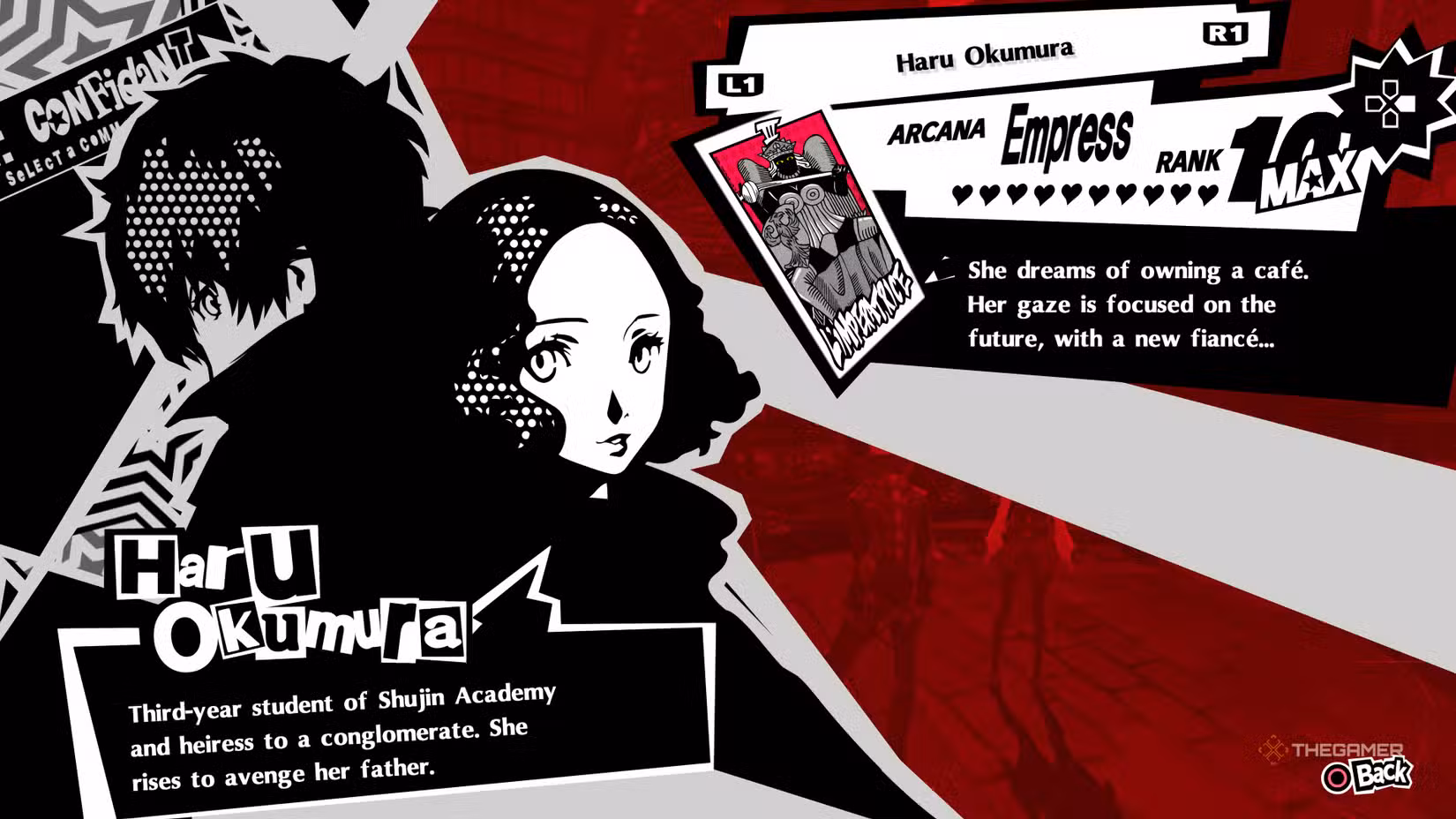 Confidant Haru Okamura in Persona 5 Royal