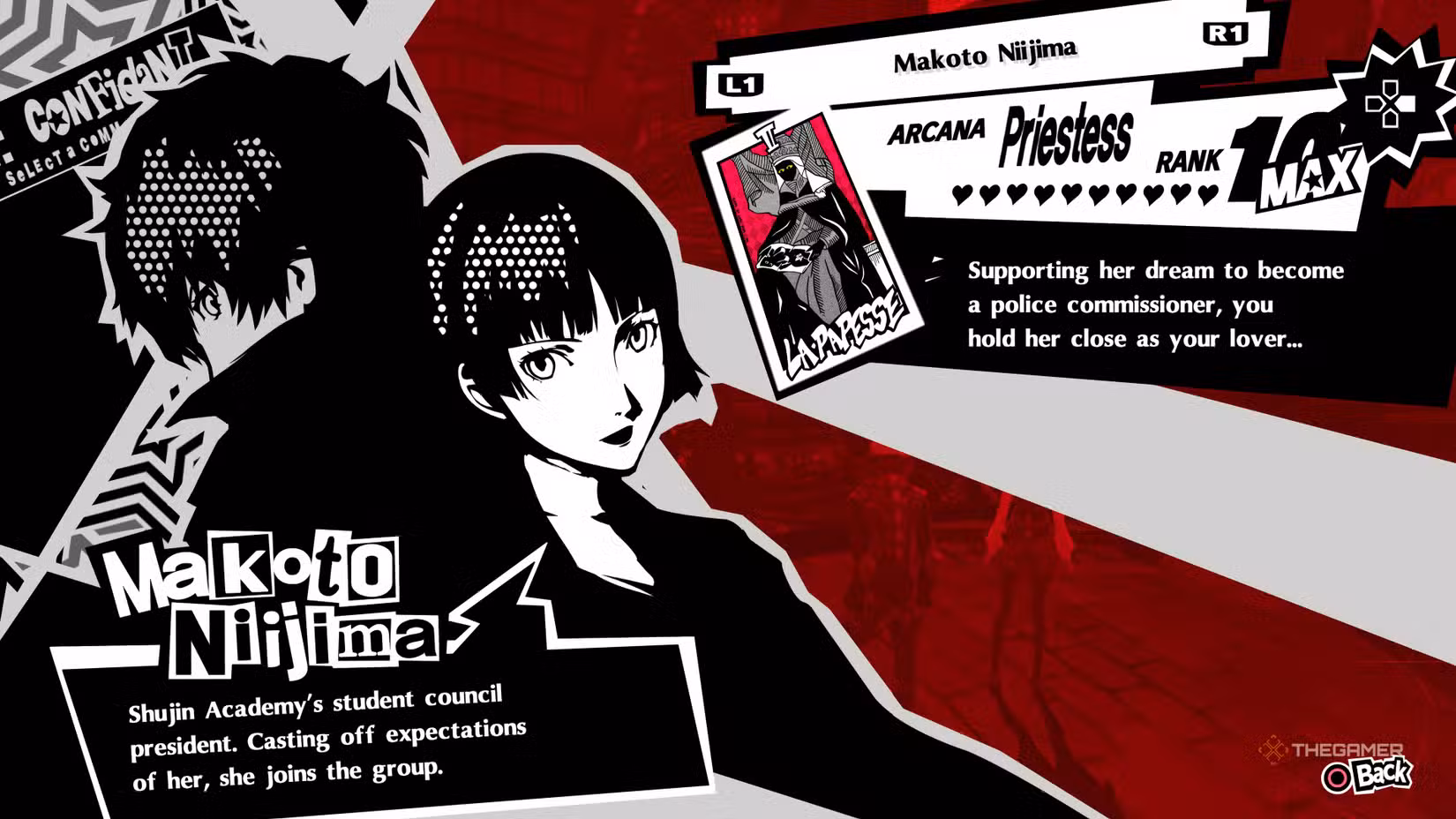 Confidant Makoto Niijima in Persona 5 Royal