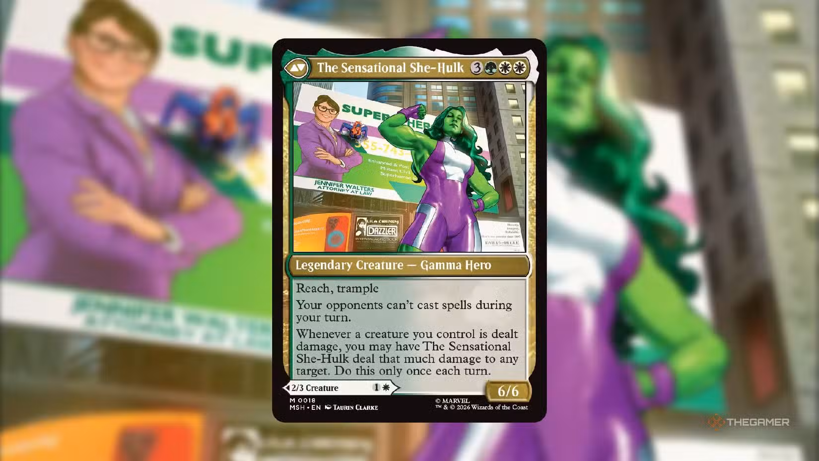 Carta Jennifer Walters, The Sensational She-Hulk di Magic: The Gathering