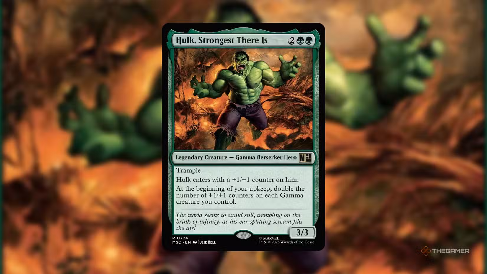 Carta Hulk, Strongest There Is – creatura 3/3 MTG