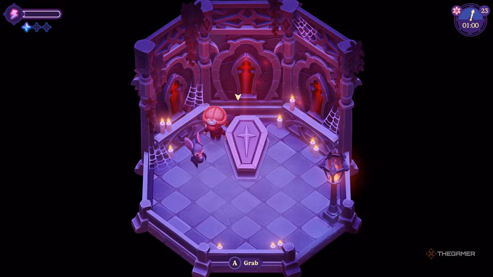 Vampster dentro la cripta di Viktor