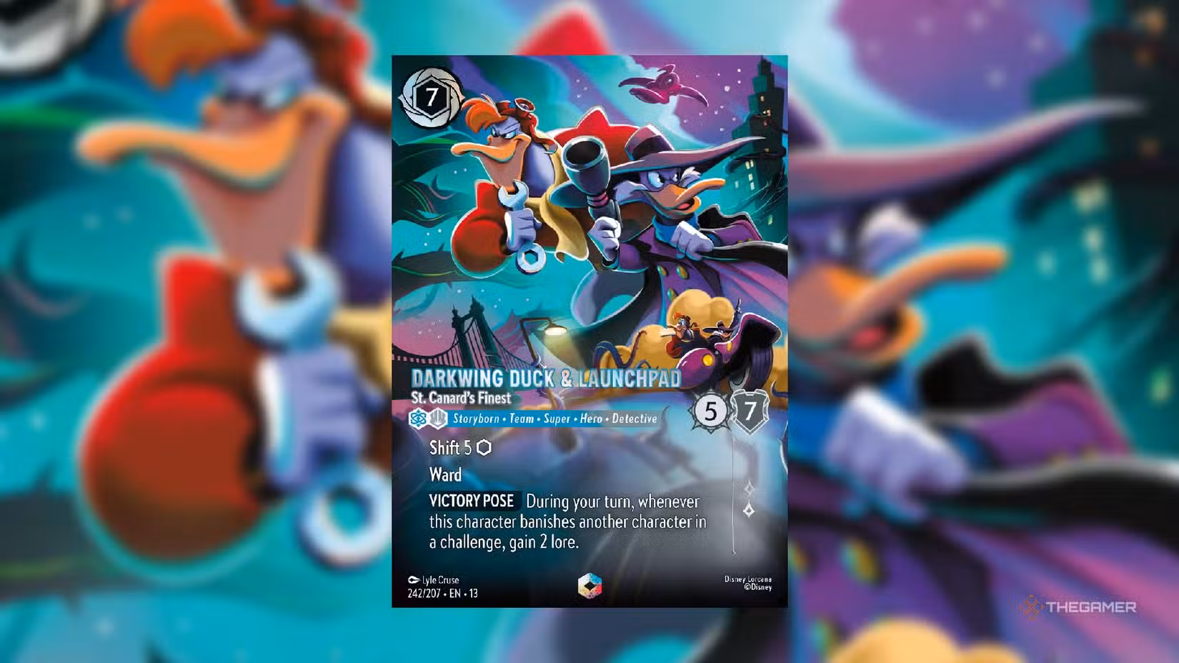 Darkwing Duck e Launchpad – carta incantata con Ward